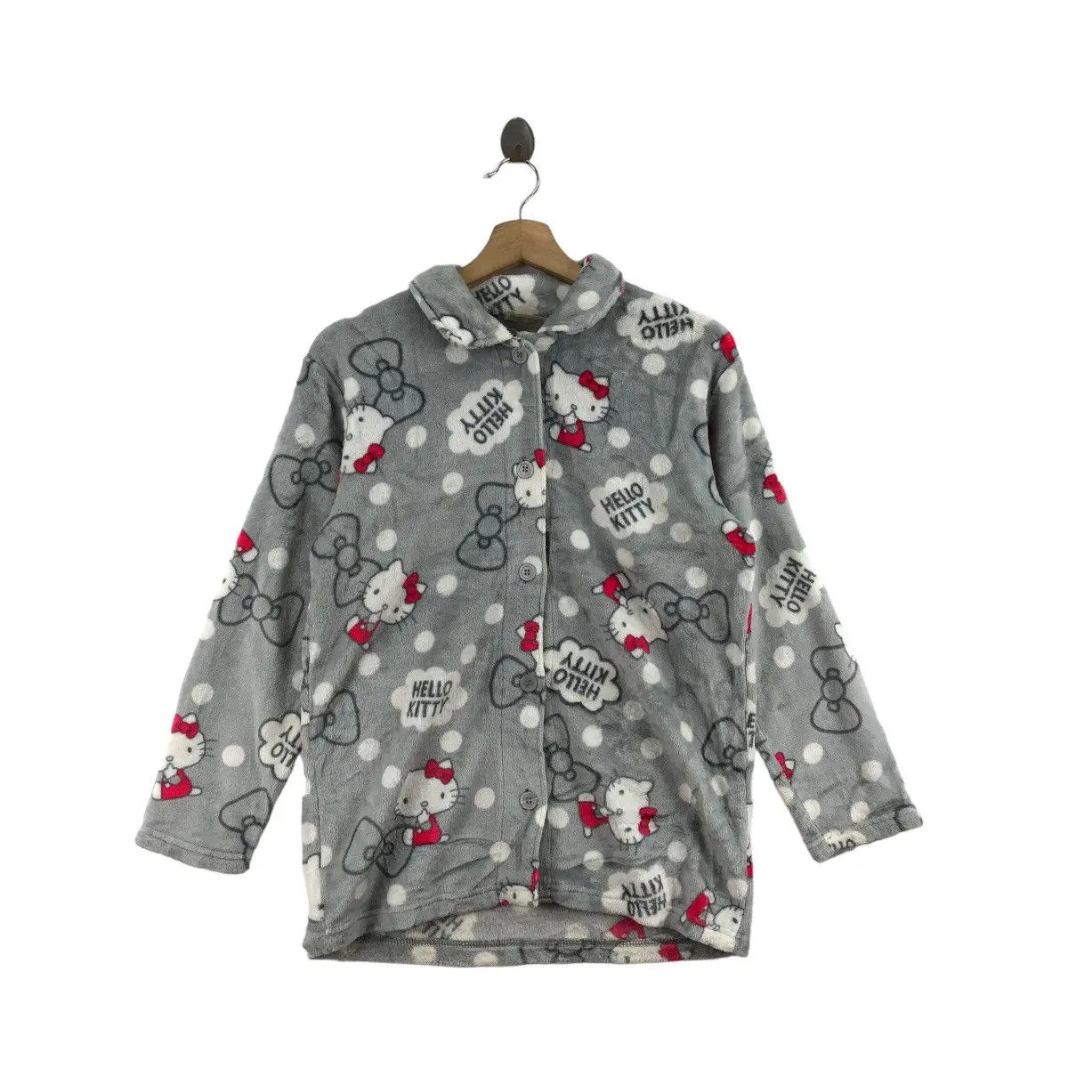 Vintage HELLO KITTY JAPAN All Over Print Night Wear Shirt Cartoon Size M / US 6-8 / IT 42-44 - 1 Thumbnail