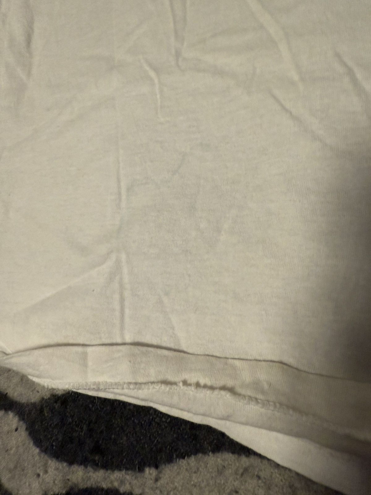 Vintage 80s Hanes tee blank white Size US L / EU 52-54 / 3 - 4 Thumbnail