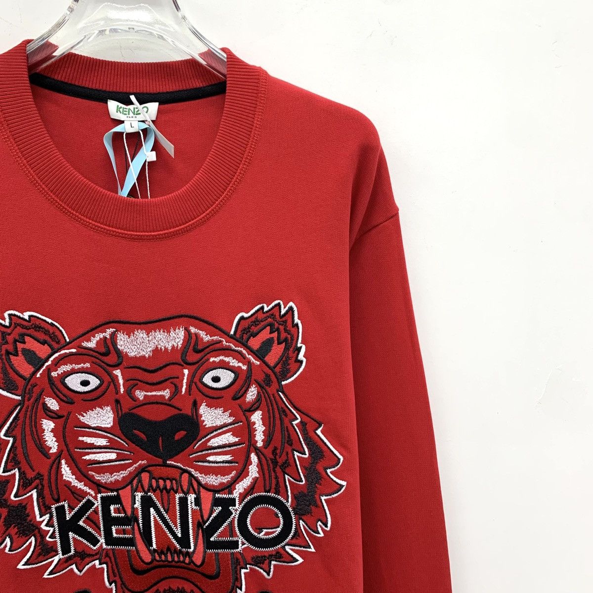 Kenzo Kenzo Tiger Head Embroidered Long Sleeve Sweatshirt K26WX Size US L / EU 52-54 / 3 - 3 Thumbnail