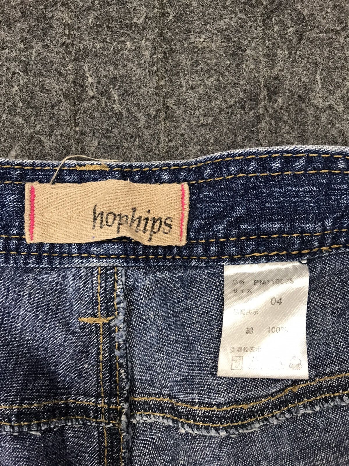 Japanese Brand Hop Hips Ripped Distressed Indigo Denim Fits Size 34 Size US 34 / EU 50 - 6 Thumbnail