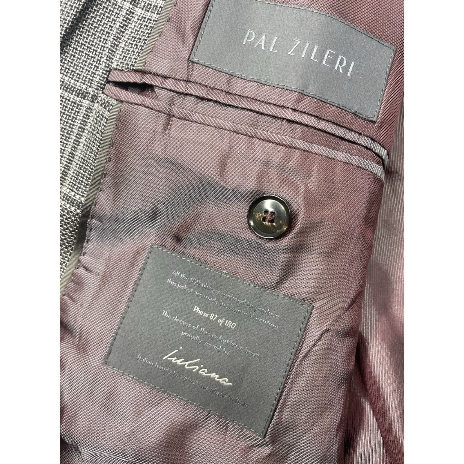 Pal Zileri **Pal Zileri Men's 42R Wool-Silk Double-Vented Plaid Jacket** User: Pal Zileri Men's 42R Wool-Silk Double-Vented Plaid Jacket Size US XS / EU 42 / 0 - 3 Thumbnail