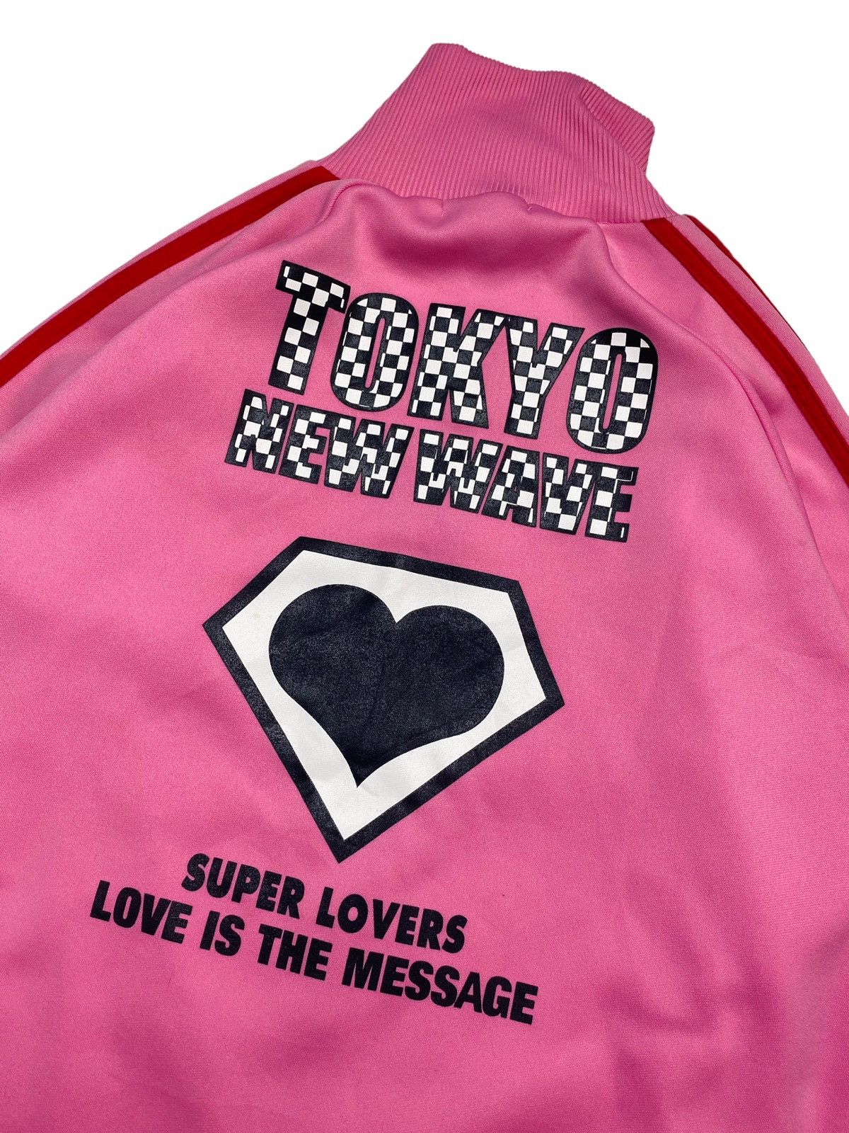 Angel Blue 2000s Super Lovers - Tokyo New Wave Pink Track Jacket Size US M / EU 48-50 / 2 - 4 Thumbnail
