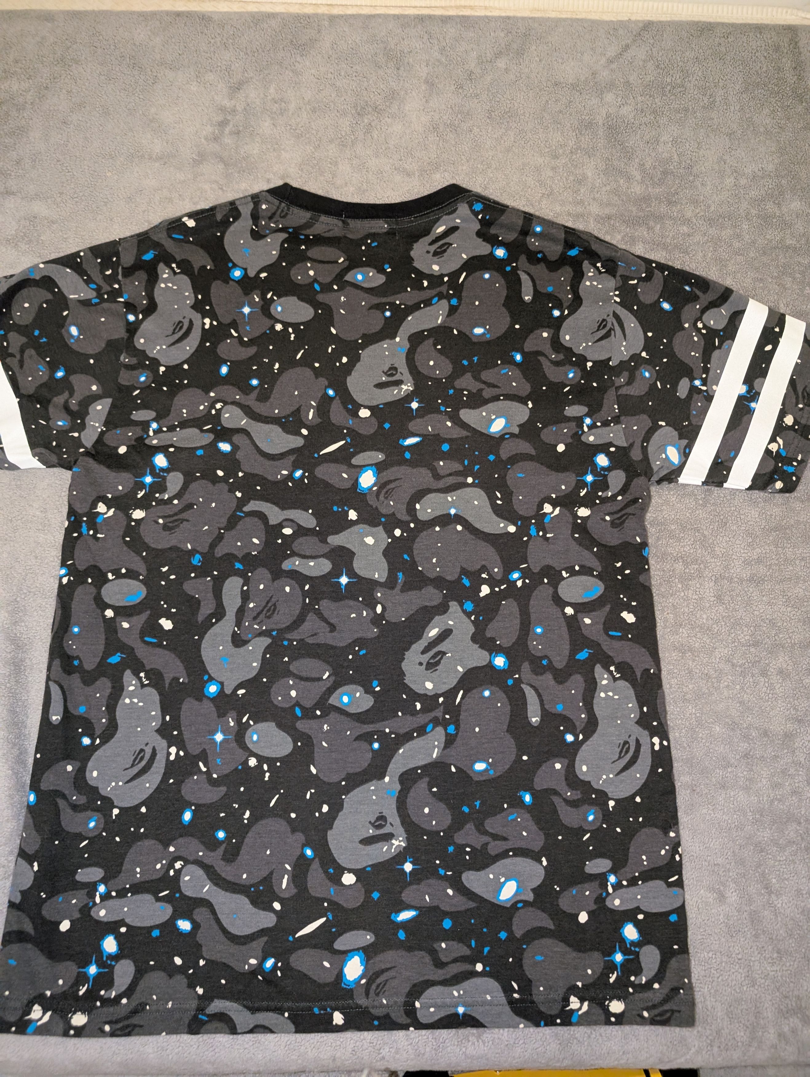 Bape BAPE SPACE CAMO FOOTBALL TEE Size US L / EU 52-54 / 3 - 2 Thumbnail
