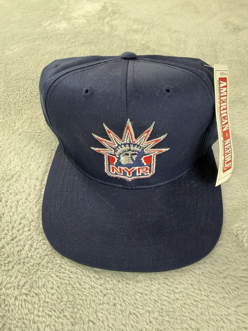 American Needle Vintage American Needle 90s New York Rangers Blue Snapback Size ONE SIZE - 1 Thumbnail