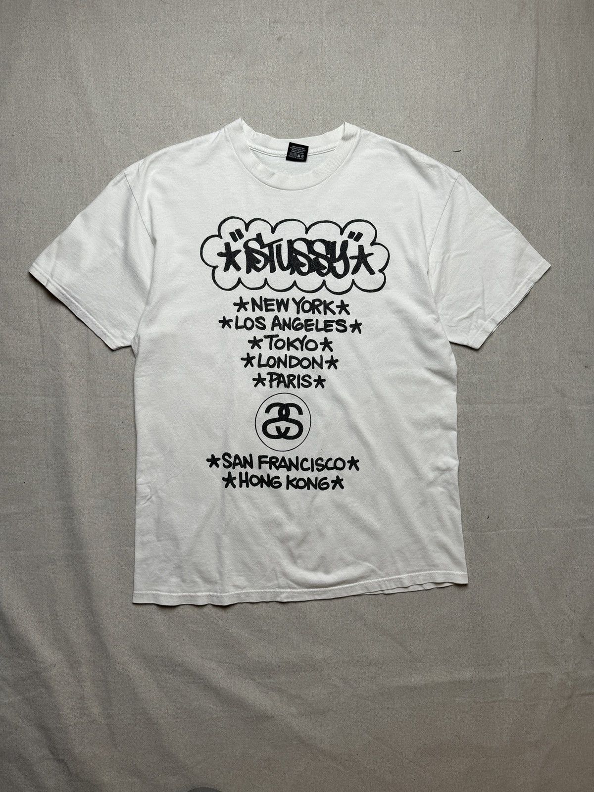 STUSSY × ERIC HAZE Vintage STUSSY X ERIC HAZE Made in Mexico T-shirt - Etsy