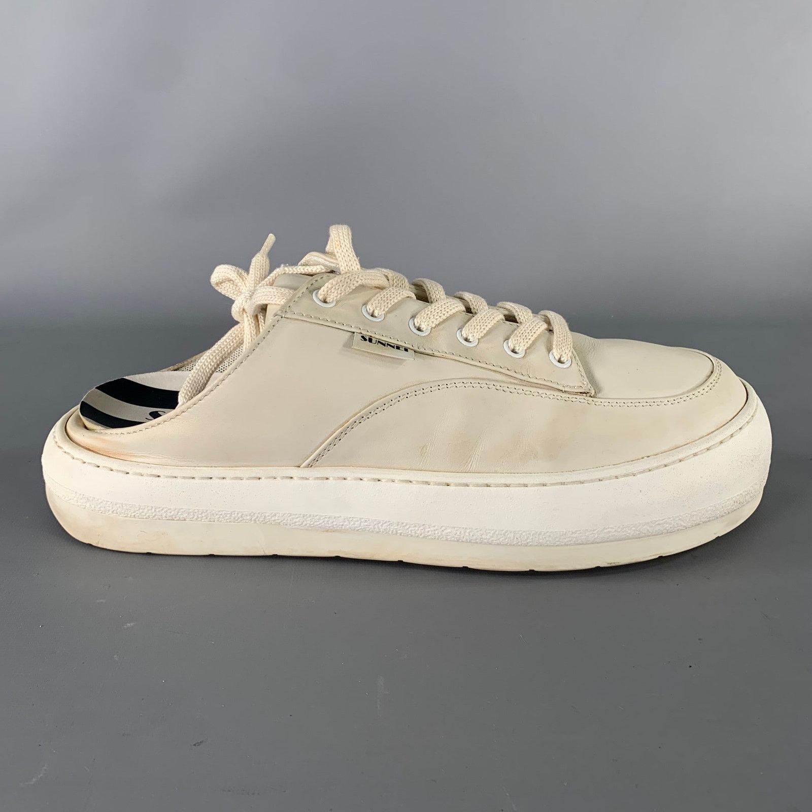 Sunnei SUNNEI Size 11 Cream White Slip On Sneakers Size US 11 / EU 44 - 2 Thumbnail