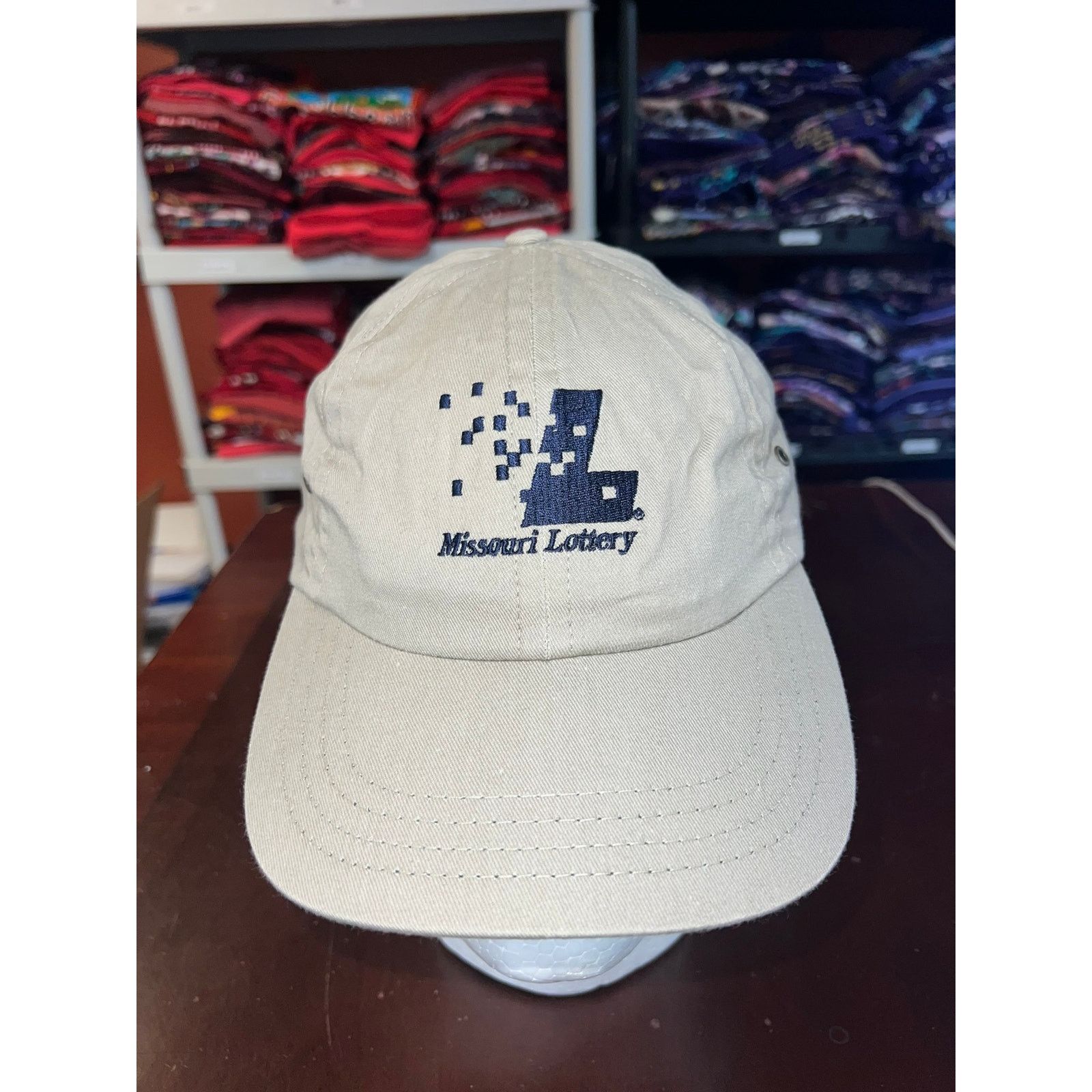 Vintage Vintage Missouri Lottery Hat USA Made Brown Headwear Cap Size ONE SIZE - 1 Thumbnail