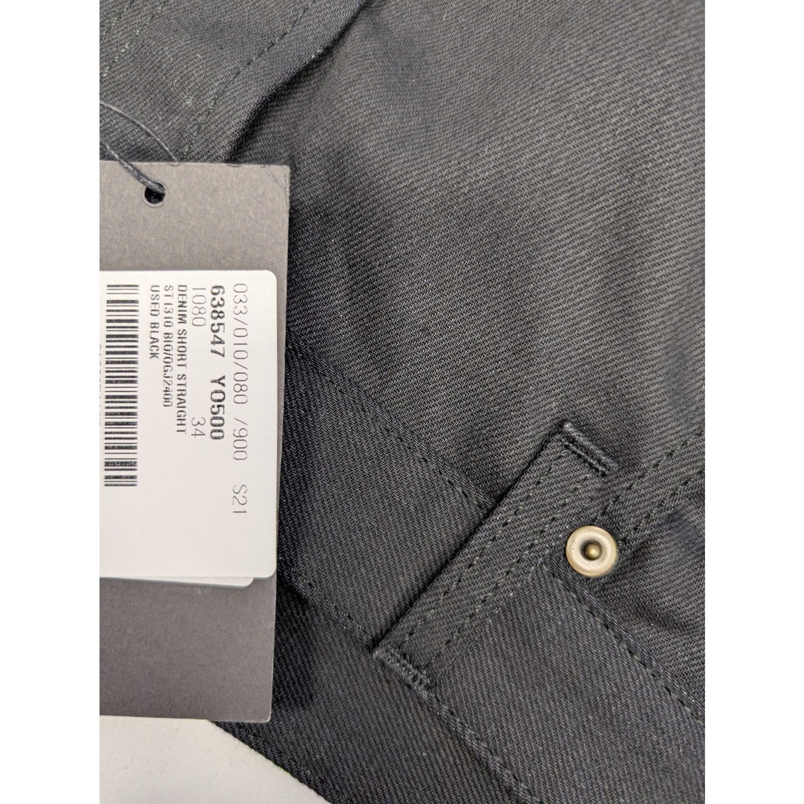 Saint Laurent Paris o1rshd1 Denim Short Straight in Used Black Size US 34 / EU 50 - 18 Thumbnail