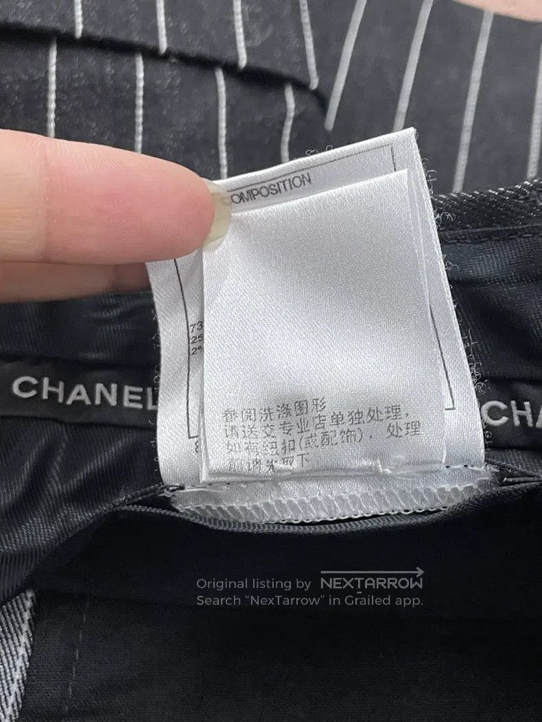Chanel Chanel Black striped shorts Size 25" / US 0 / IT 36 - 6 Thumbnail