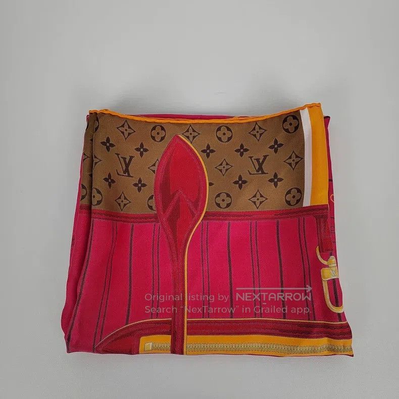 Louis Vuitton Louis Vuitton Presbyopic silk square scarf Size ONE SIZE - 5 Thumbnail