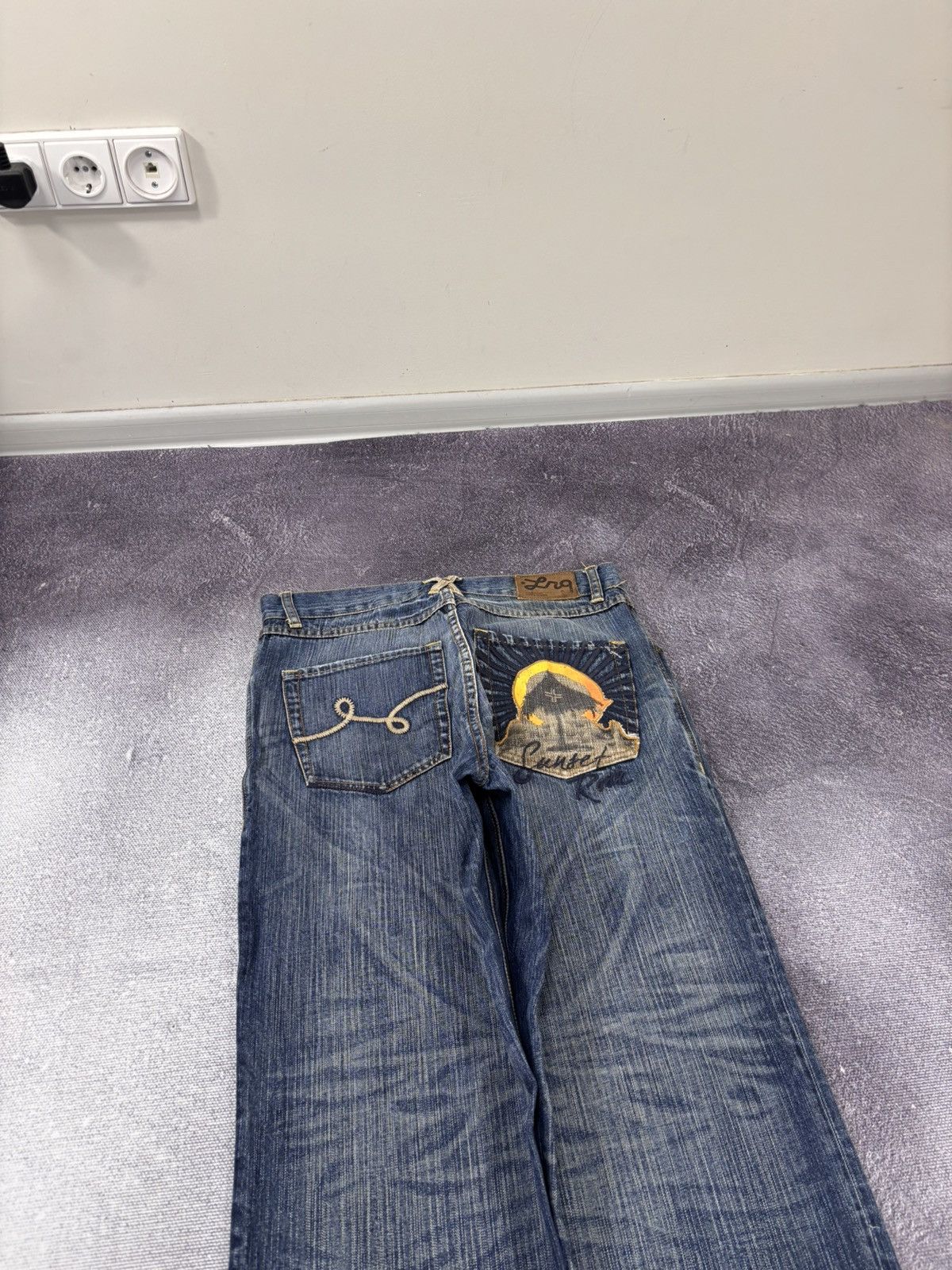 LRG Vintage Lifted Research Group LRG Blue Baggy Denim Jeans Size US 32 / EU 48 - 4 Thumbnail