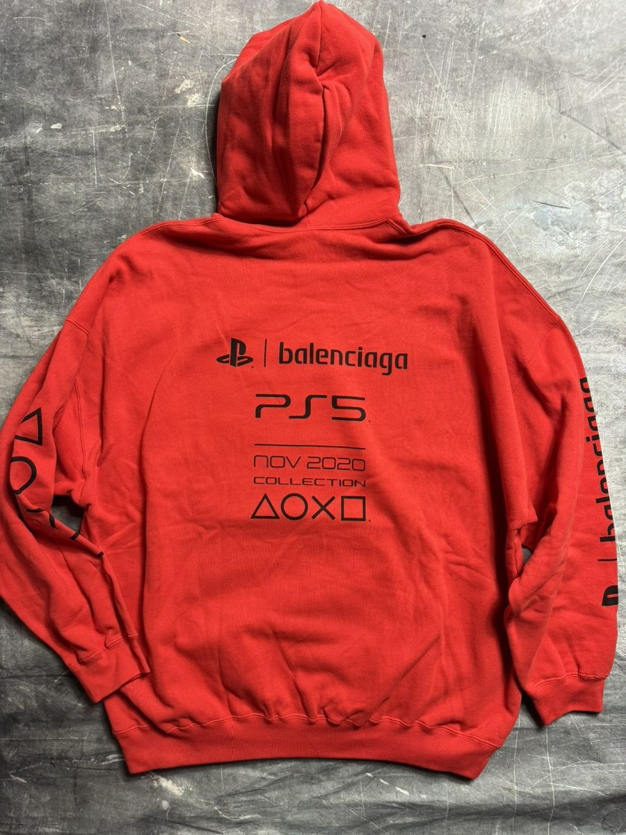 Balenciaga × Playstation Balenciaga Playstation Hoodie Red Size US L / EU 52-54 / 3 - 2 Thumbnail