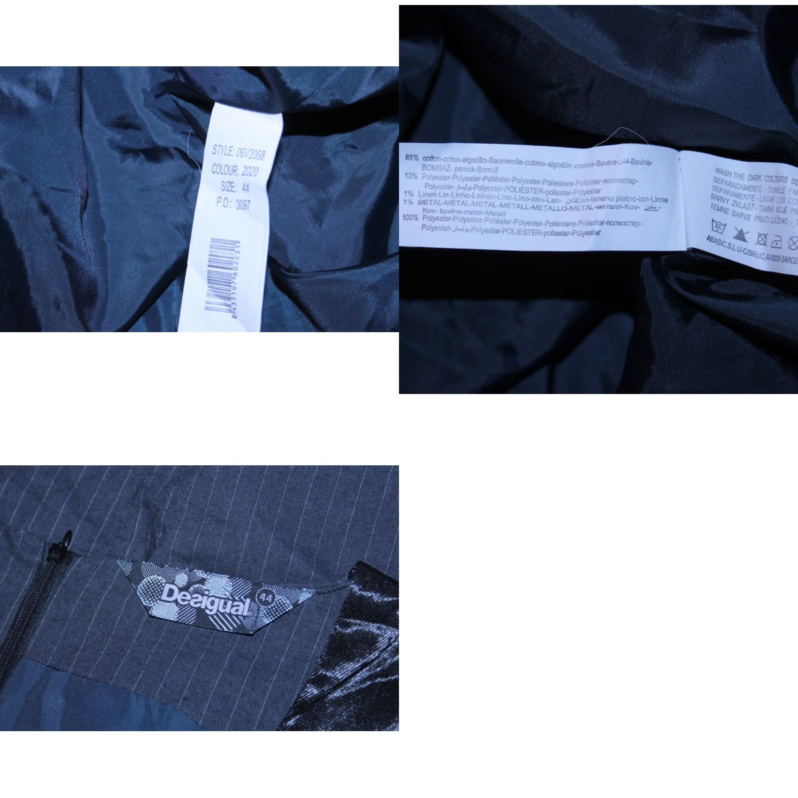 Desigual Desigual Antwerp dress Womens 44 Grey Knee Length A-Line Size M / US 6-8 / IT 42-44 - 8 Thumbnail