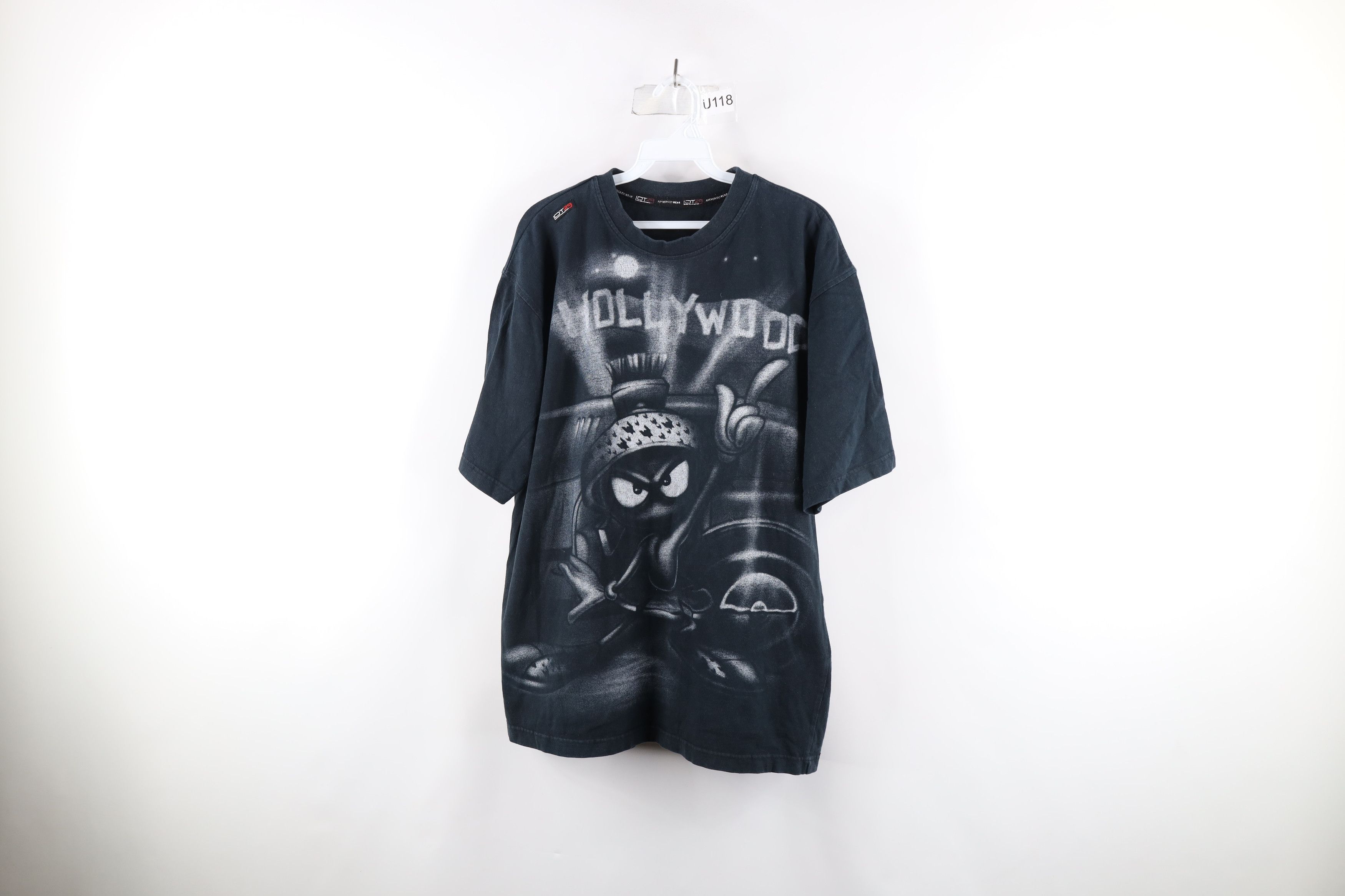 Vintage Vintage Y2K Lot 29 Looney Tunes the Martian T-Shirt Black Size US XL / EU 56 / 4 - 1 Thumbnail