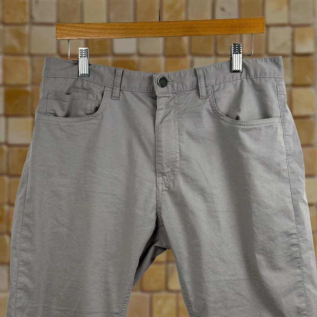 Faherty Faherty Mens Pants 32x28 Reserve Movement 5-Pocket Cotton Blend Chino Straight Leg Front Logo Pocket Size US 32 / EU 48 - 1 Thumbnail