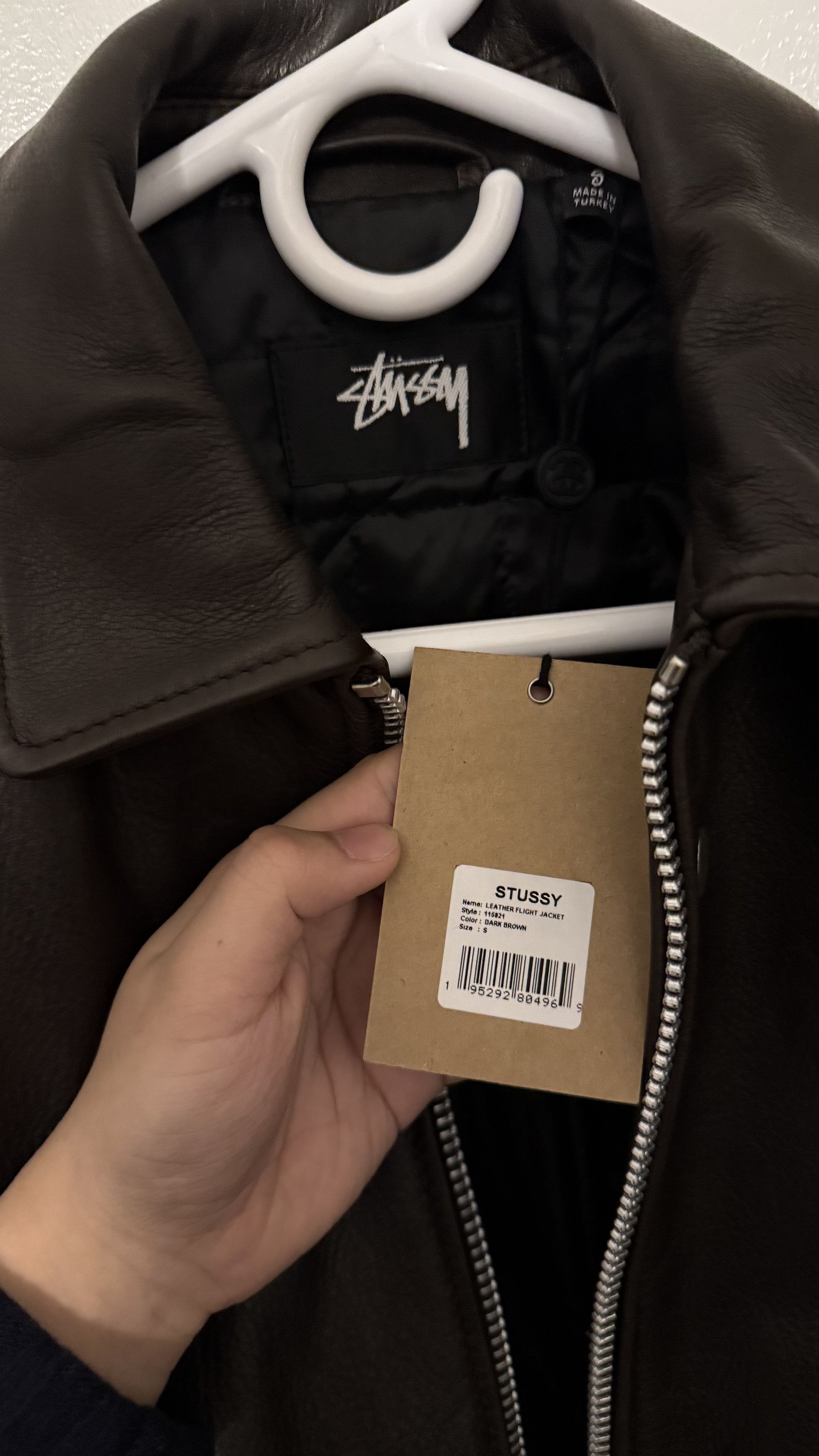 Stussy Brown Leather Flight Jacket SOLD OUT | Grailed