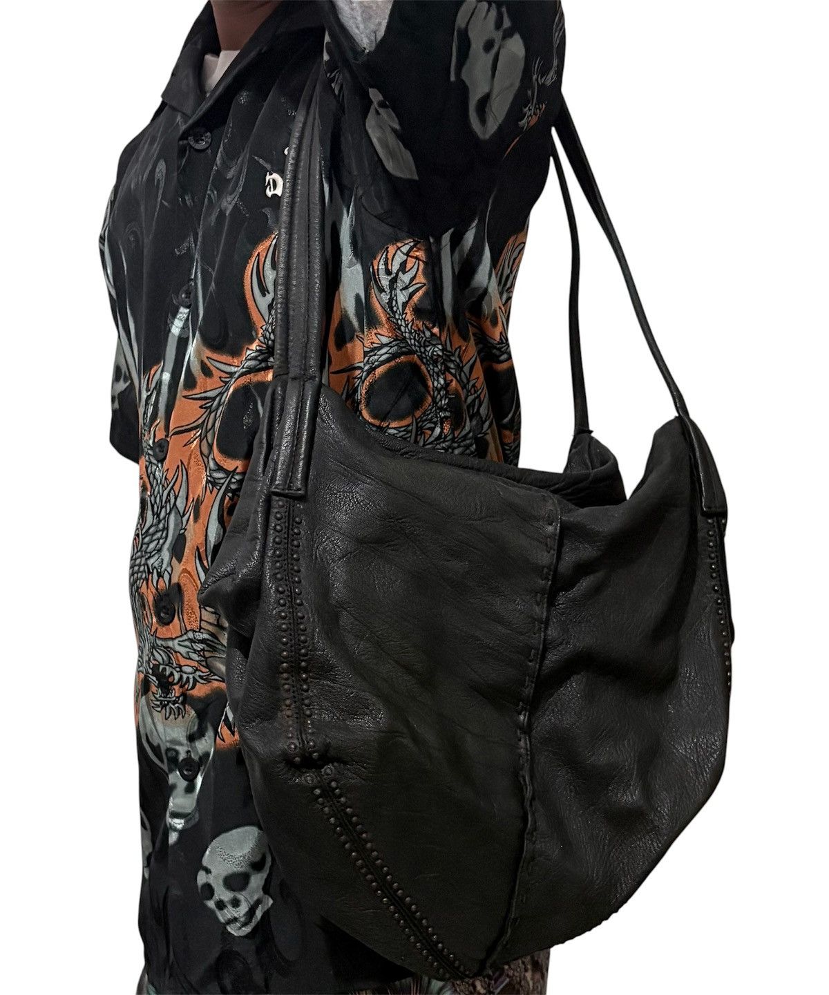 14th Addiction Magali Pascal Vkei gothic Grunge Crusty leather Shoulder bag Size ONE SIZE - 17 Thumbnail