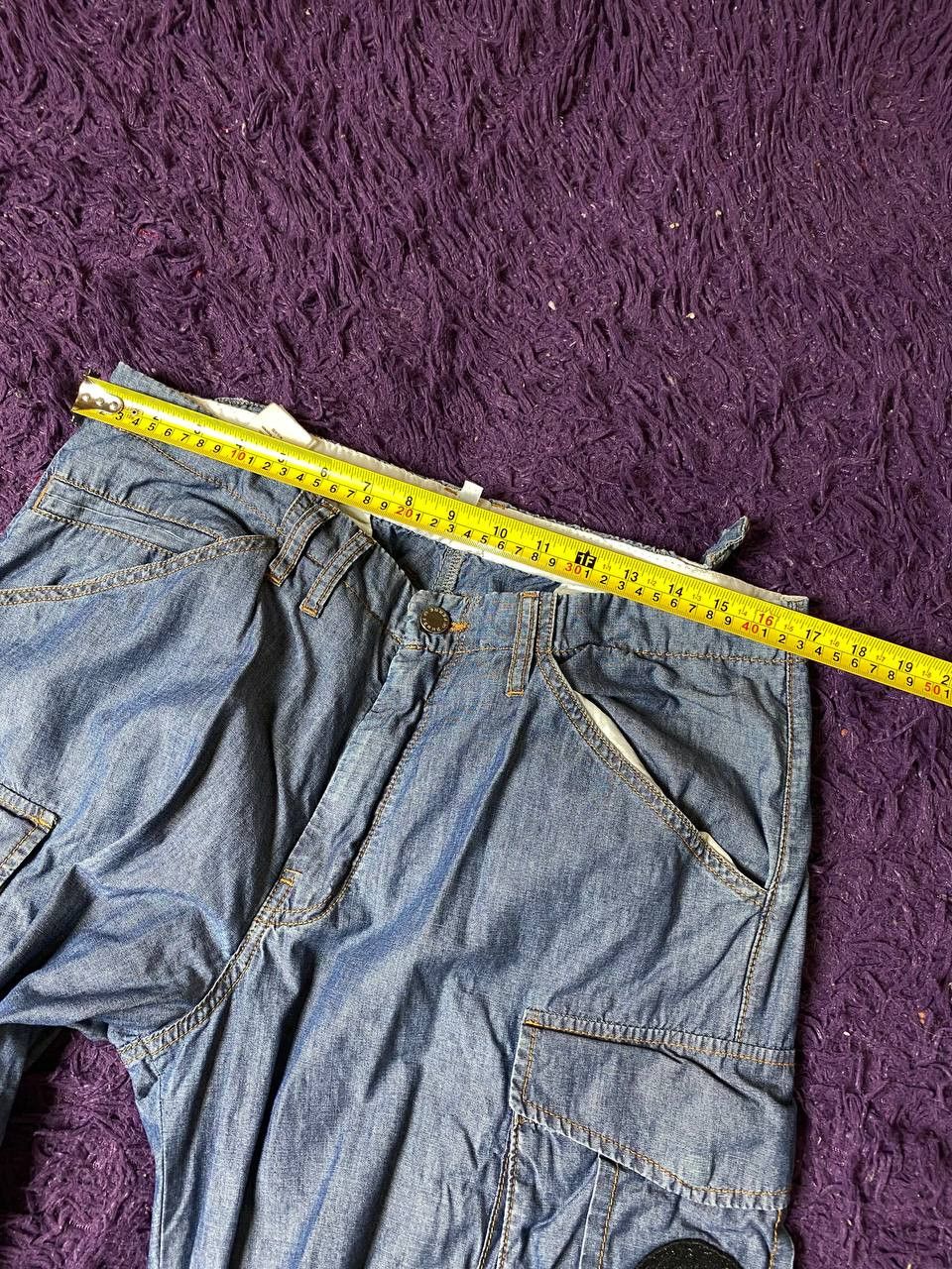 Ferre Vintage 90s Ferre Jeans crazy cargo denim pants with zippers Size 34" / US 12 / IT 48 - 12 Thumbnail