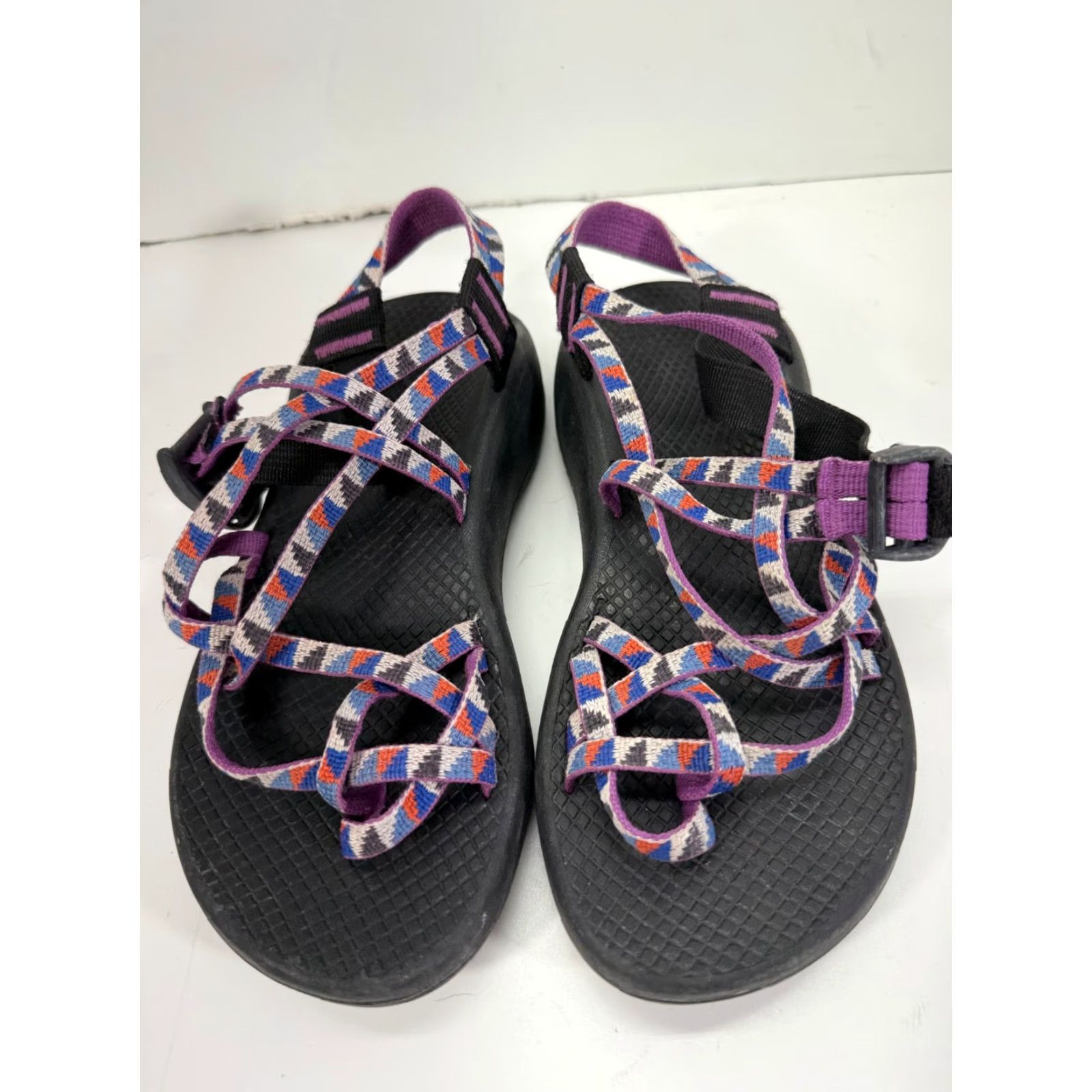 Chaco Chaco Z Cloud ZX2 Trail Hiking Sandals Womens 7 Black Purple Waterproof Toe Loop Shoes Sandal Size US 7 / IT 37 - 4 Thumbnail