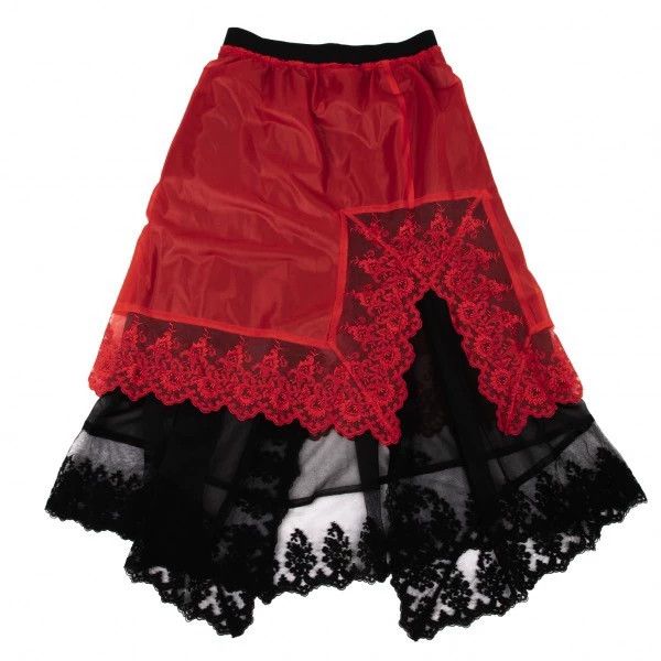 Comme des Garcons Comme des Garcons size S Black and red lace embroidery ove Size 23" - 1 Thumbnail