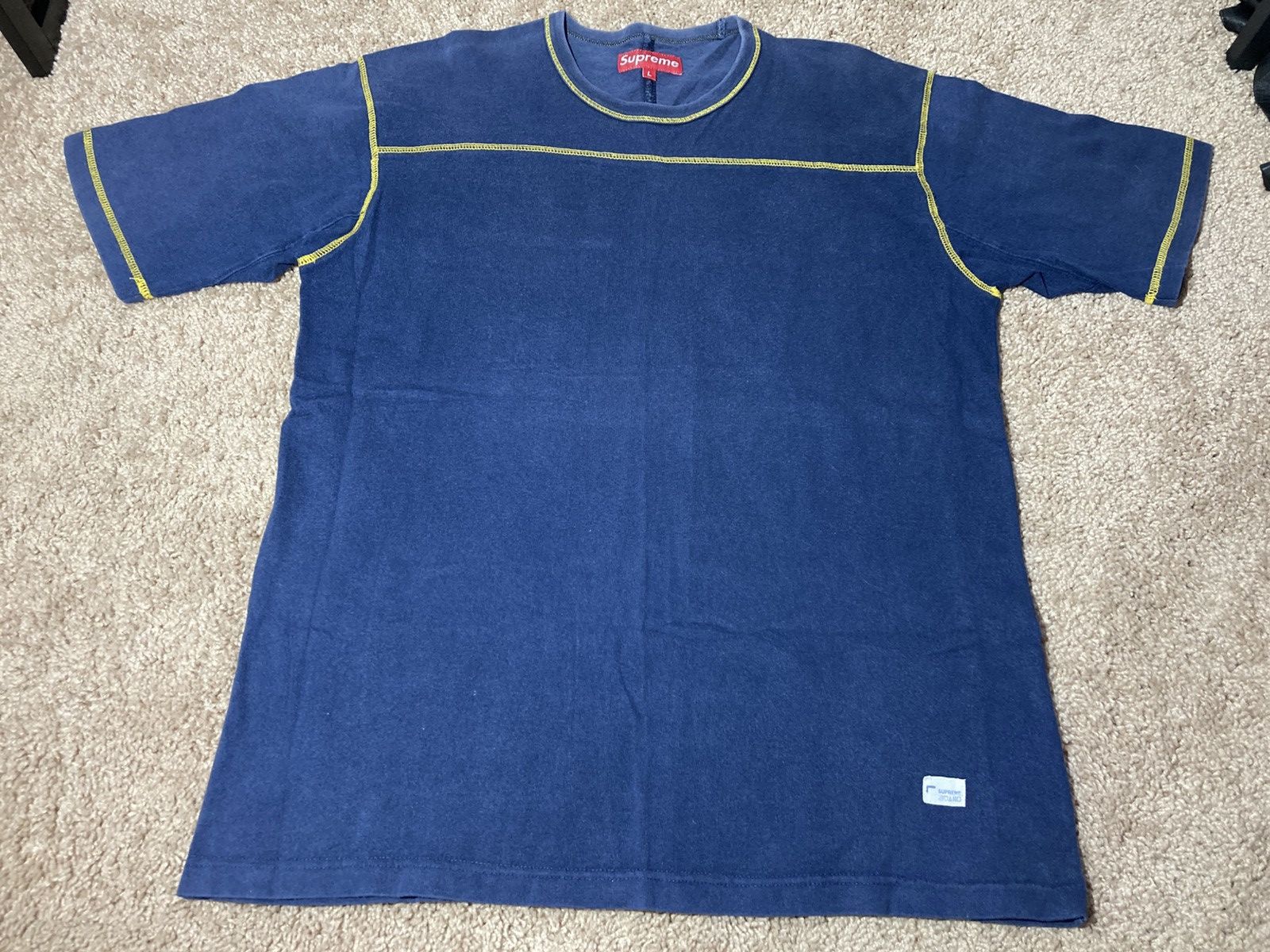 Supreme 1998 Supreme Stitch Athletic Top Navy Large 90s Vintage OG Size US L / EU 52-54 / 3 - 2 Thumbnail