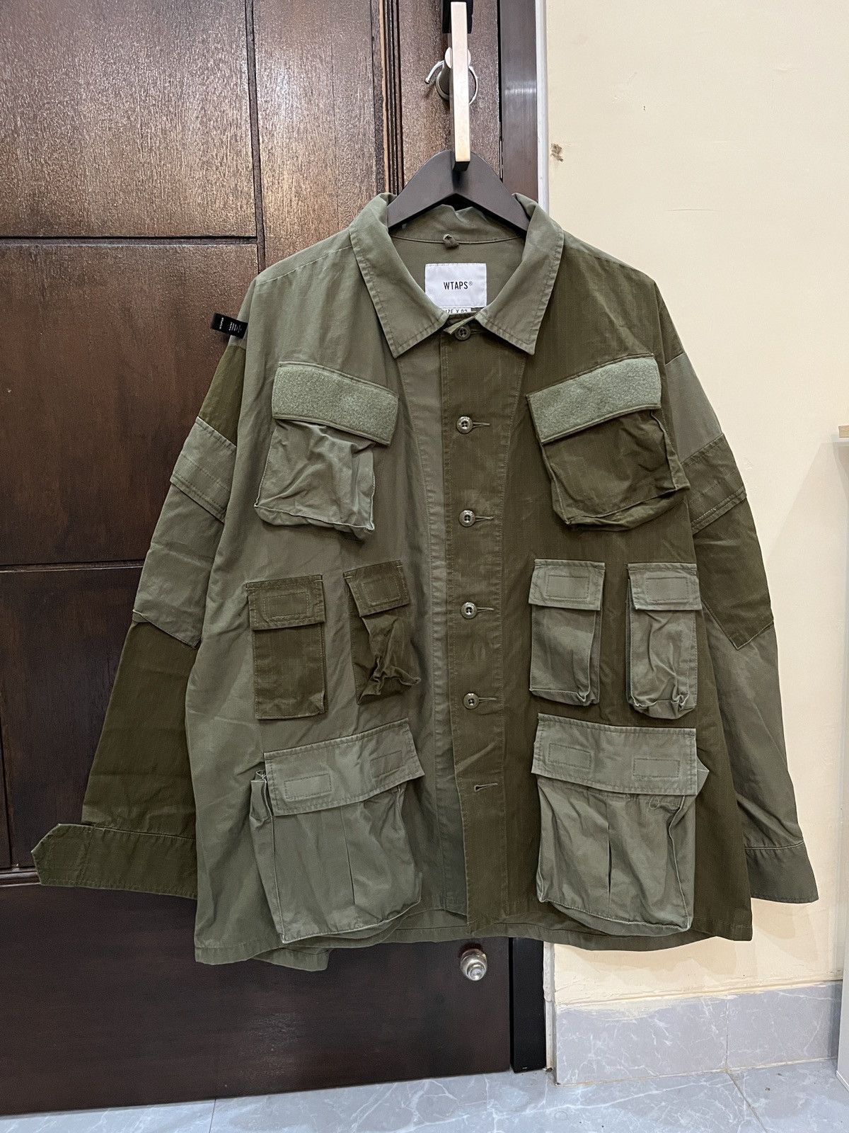 Wtaps Wtaps Modular Shirt Cotton Ripstop 'Long Live Wtaps' Size US L / EU 52-54 / 3 - 1 Thumbnail
