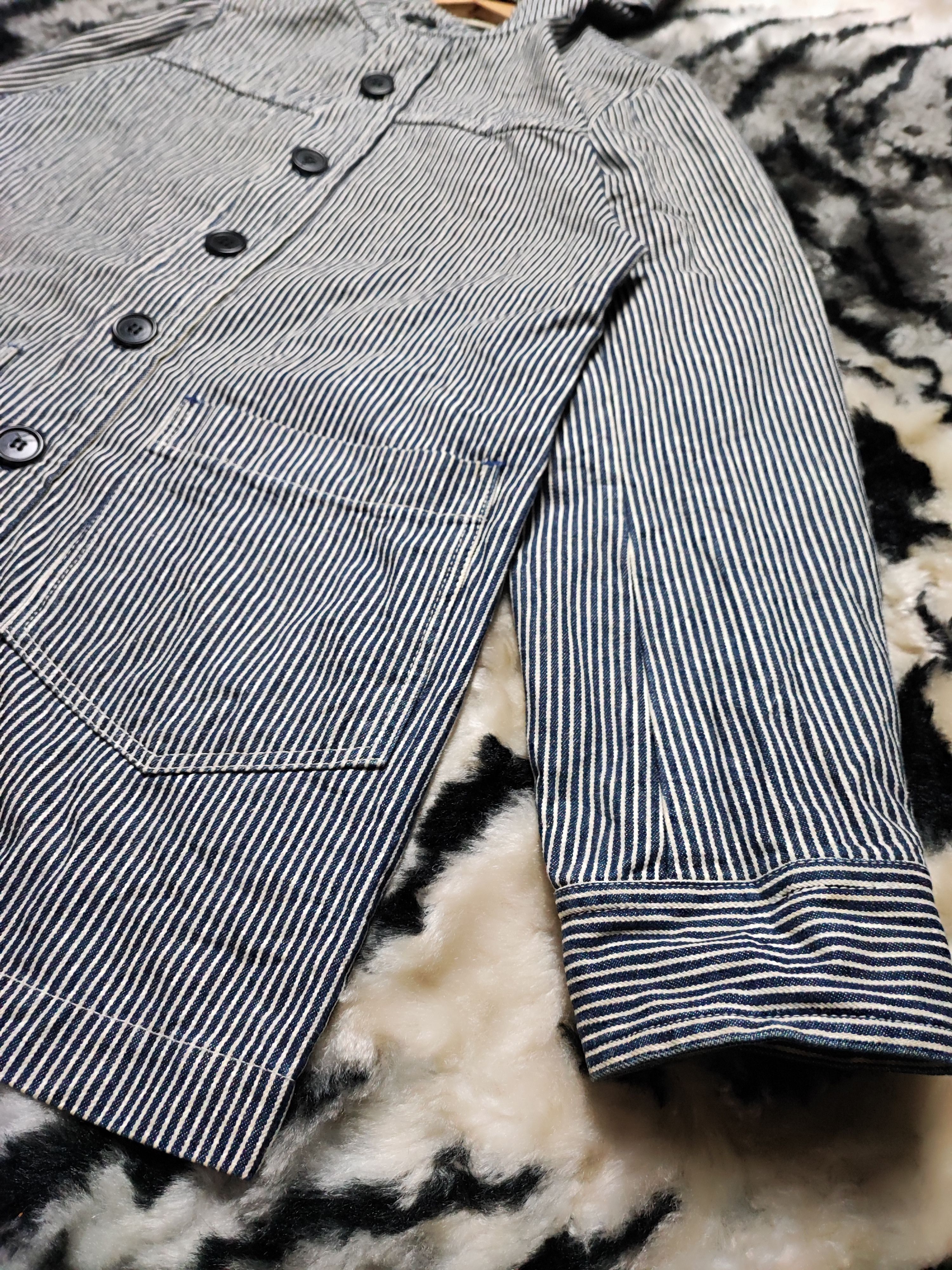 If Six Was Nine Super Hakka Herringbone Denim Stripe Wabash Size US L / EU 52-54 / 3 - 6 Thumbnail