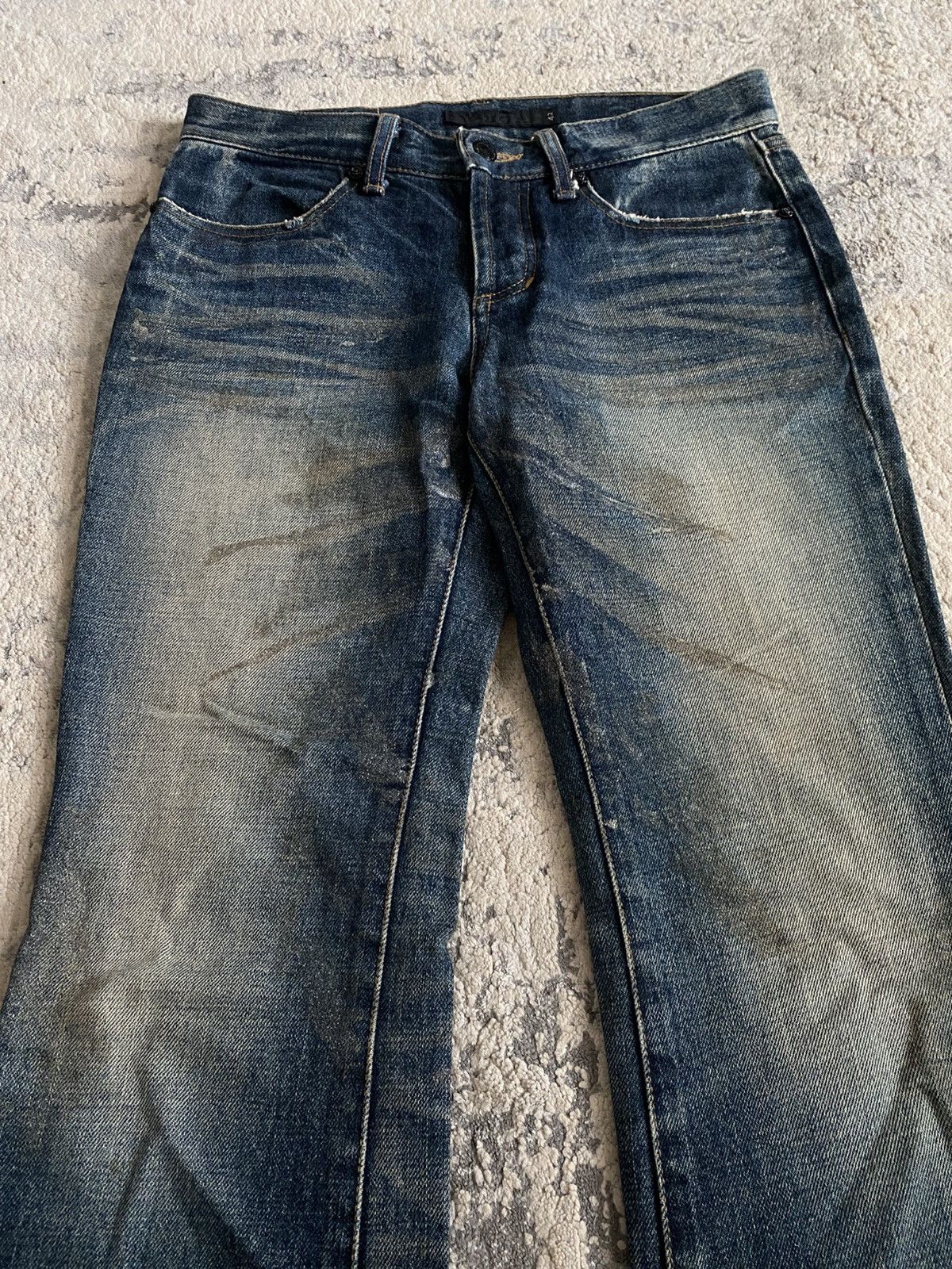 GOSTAR DE FUGA Fuga - Coated Bootcut Jeans Size US 30 / EU 46 - 2 Thumbnail