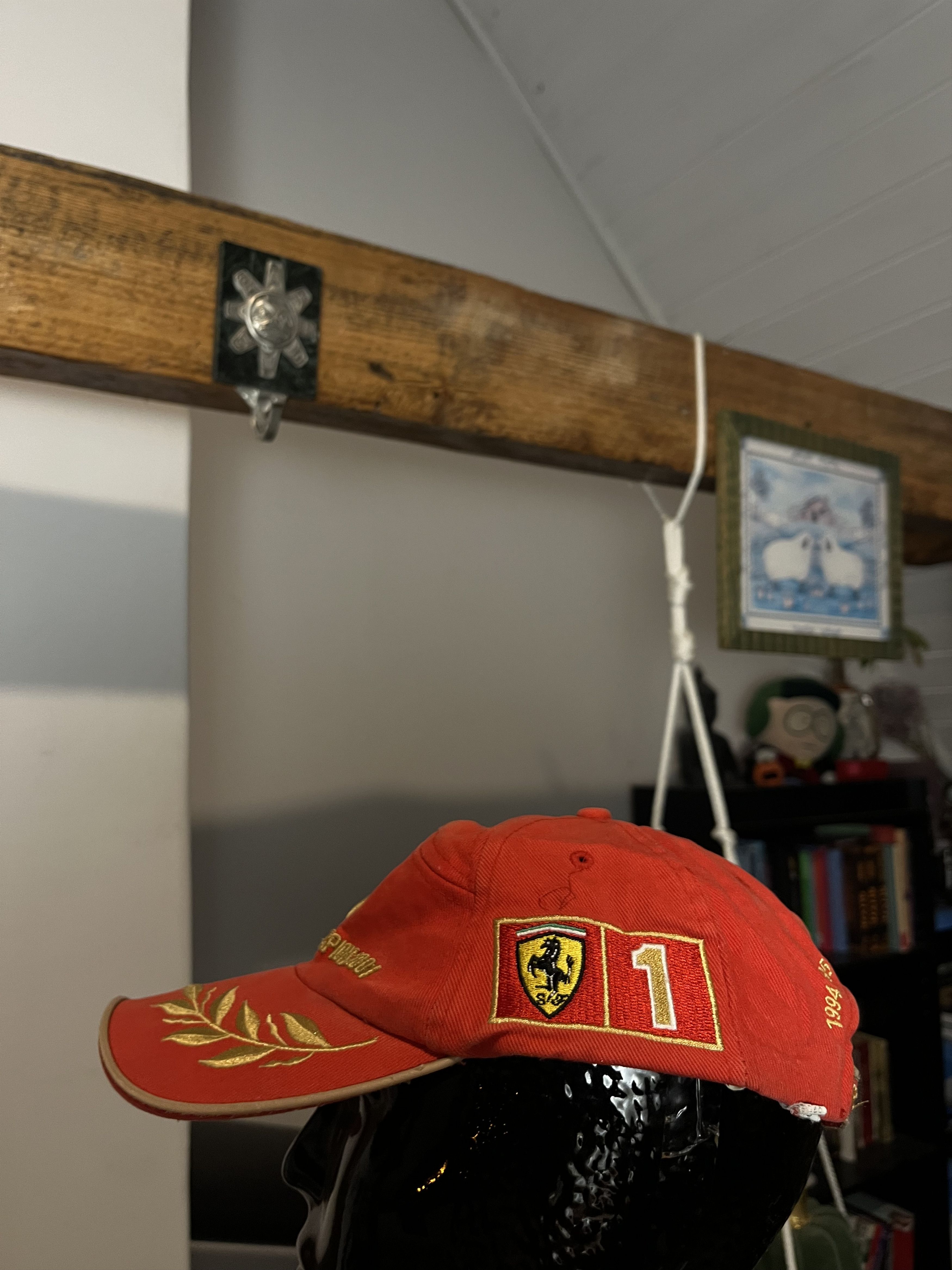Ferrari × Vintage 2001 Michael Schumacher F1 World Champion Cap Ferrari Size ONE SIZE - 5 Thumbnail
