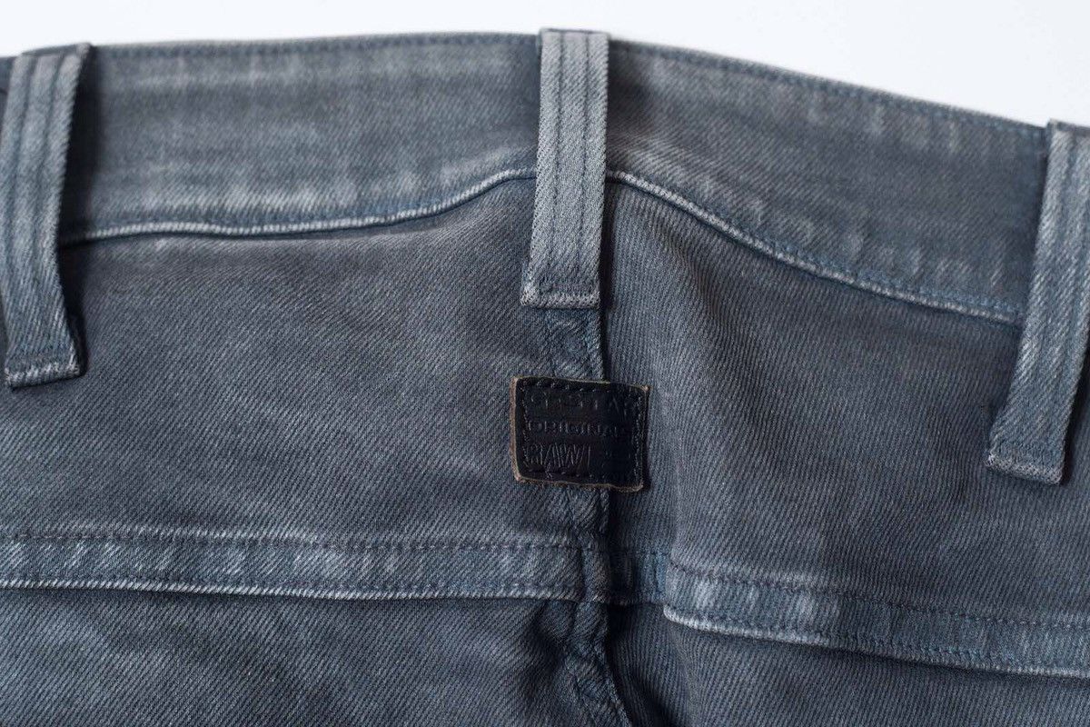 G-Star G-STAR RAW Mens 5620 3D Super Slim W34 L34 Gray Biker Denim Size US 34 / EU 50 - 9 Thumbnail