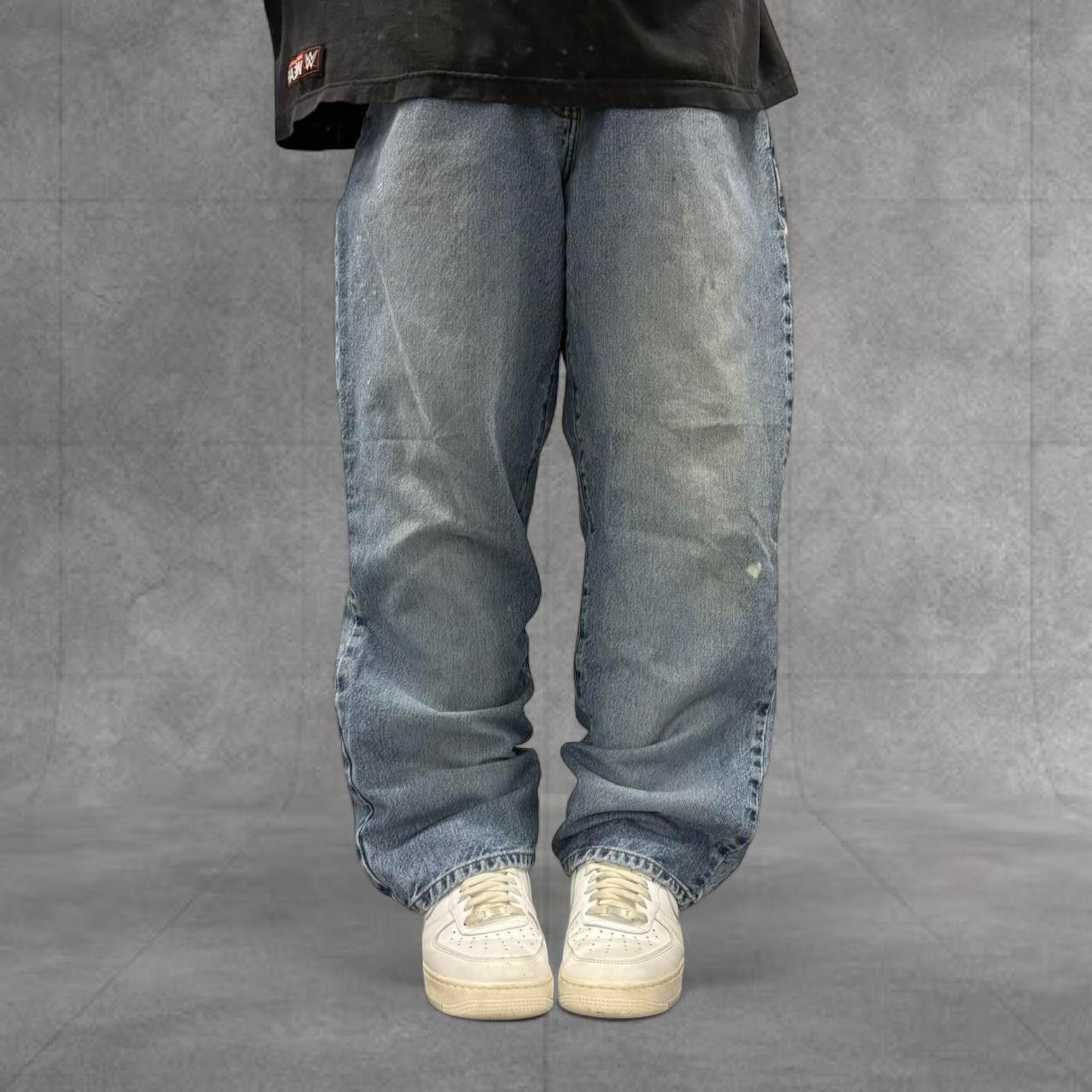 American Eagle Outfitters Crazy Vintage Y2K/2000s Baggy Streetwear Style American Eagle Medium Blue Wash Denim Jeans! Size US 36 / EU 52 - 1 Thumbnail