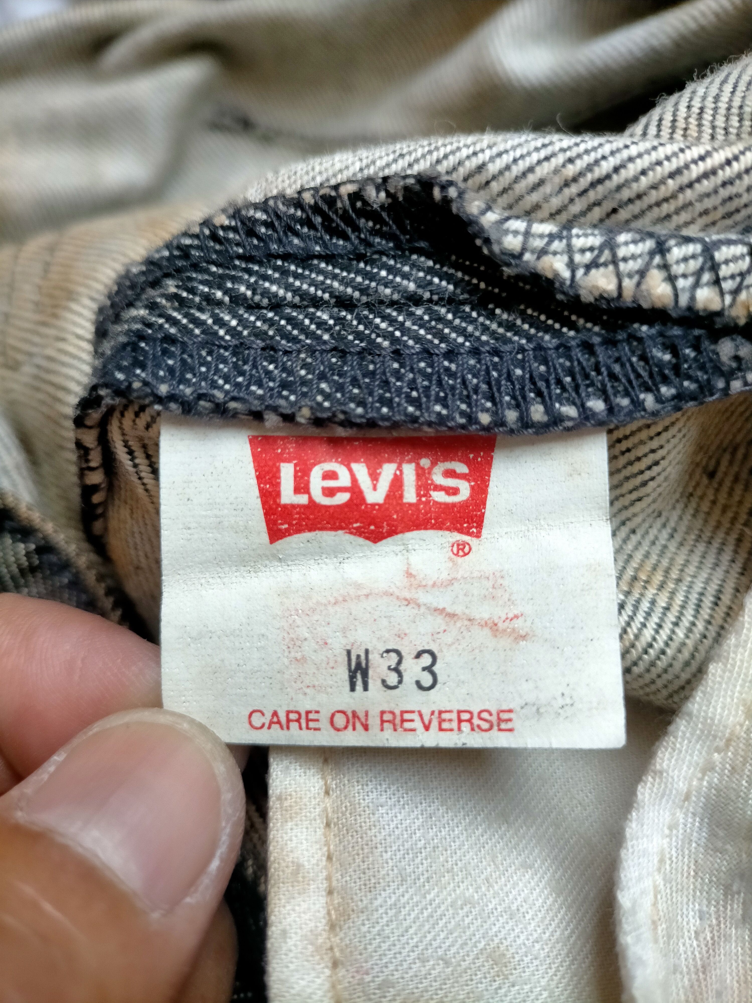 Levi's Vintage 1995 Levis Engineered Jeans Black Rusty Denim Pants Size US 33 - 16 Thumbnail