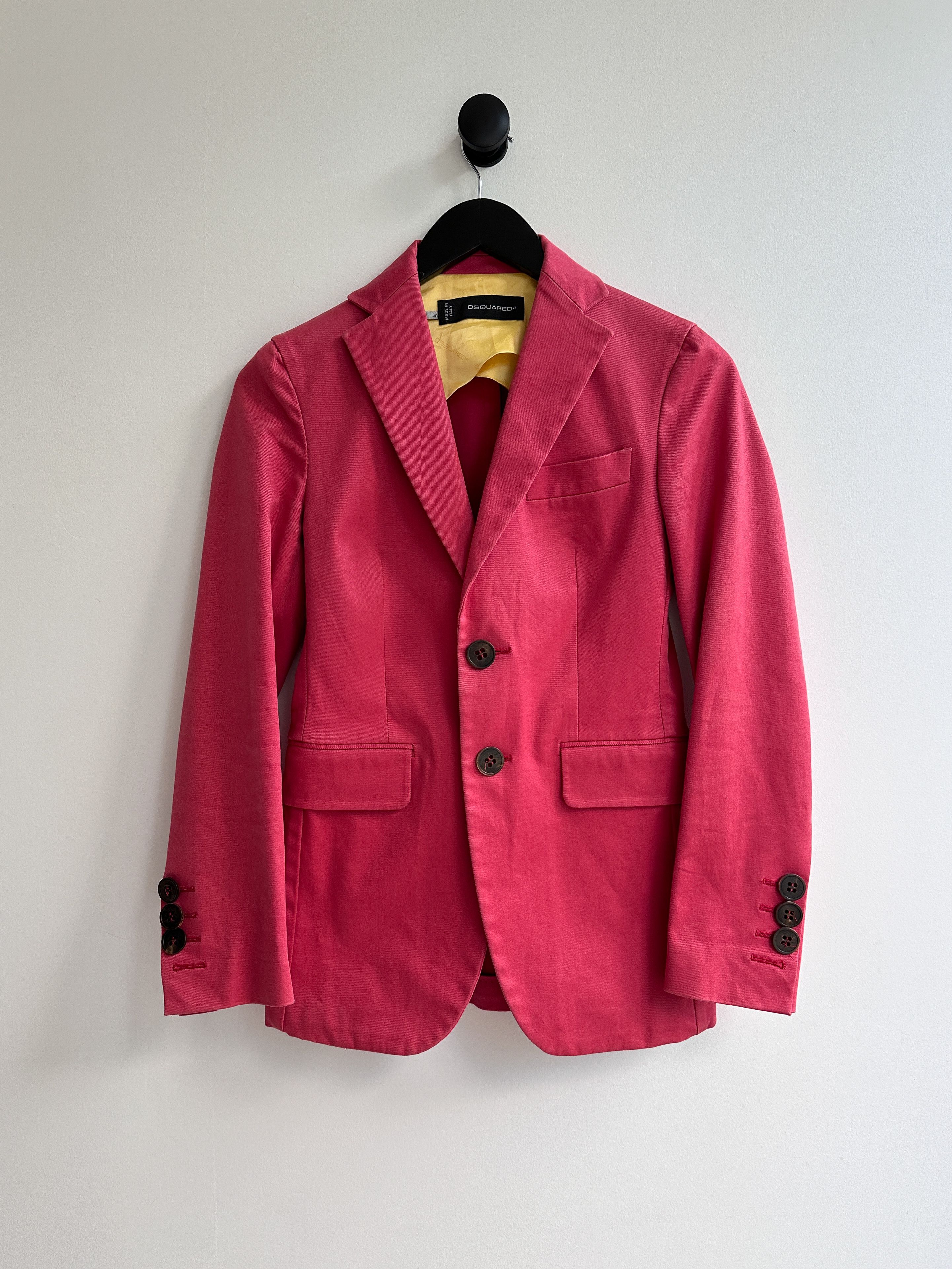 Dsquared2 Dsquared2 Pink Blazer Jacket Size S / US 4 / IT 40 - 1 Thumbnail