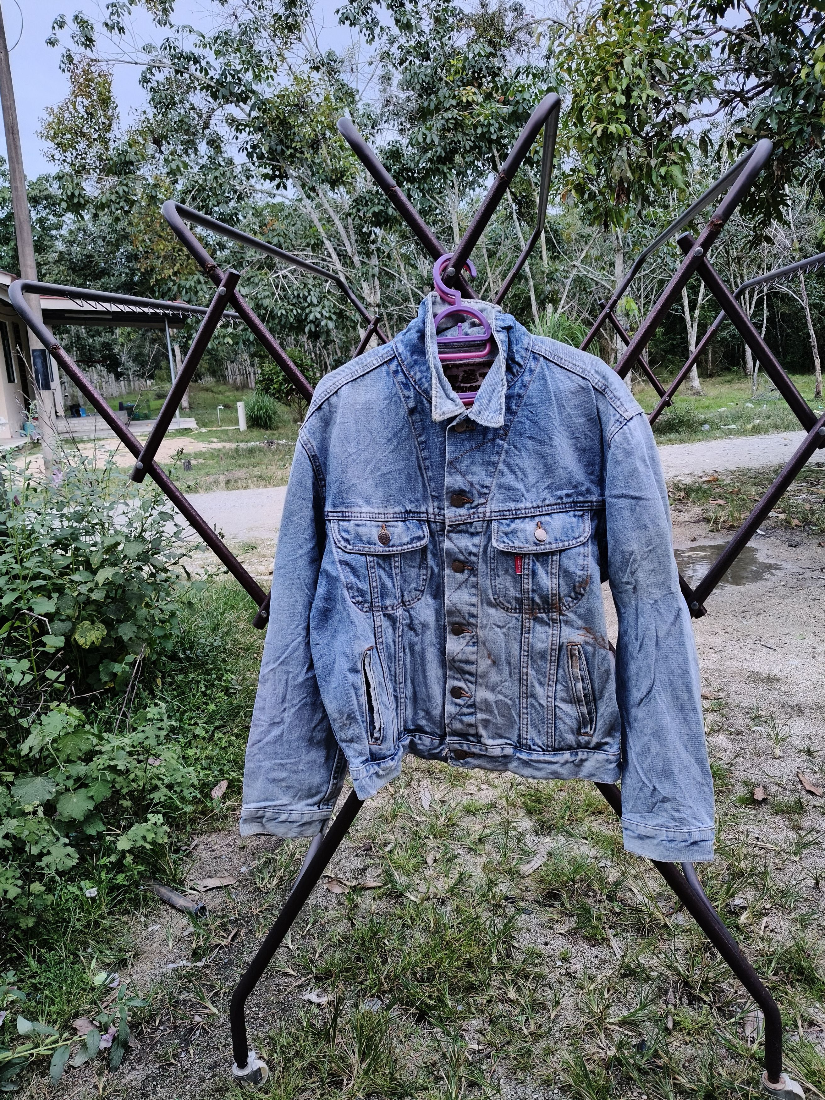Japanese Brand Vintage G.L Heart Denim Jacket distress Size US M / EU 48-50 / 2 - 1 Thumbnail