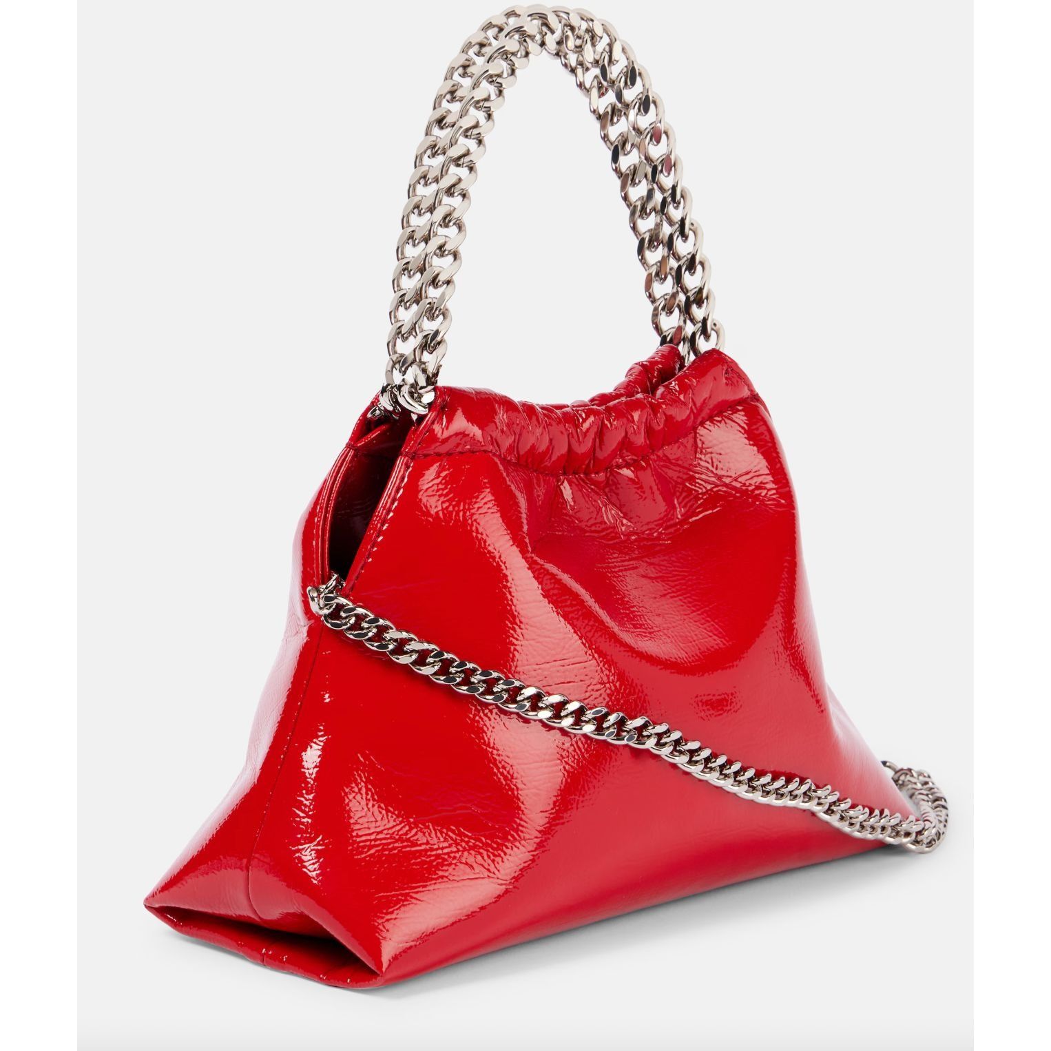 Stella McCartney Red patent leather stella mccartney falabella crossbody pouc Size ONE SIZE - 4 Thumbnail