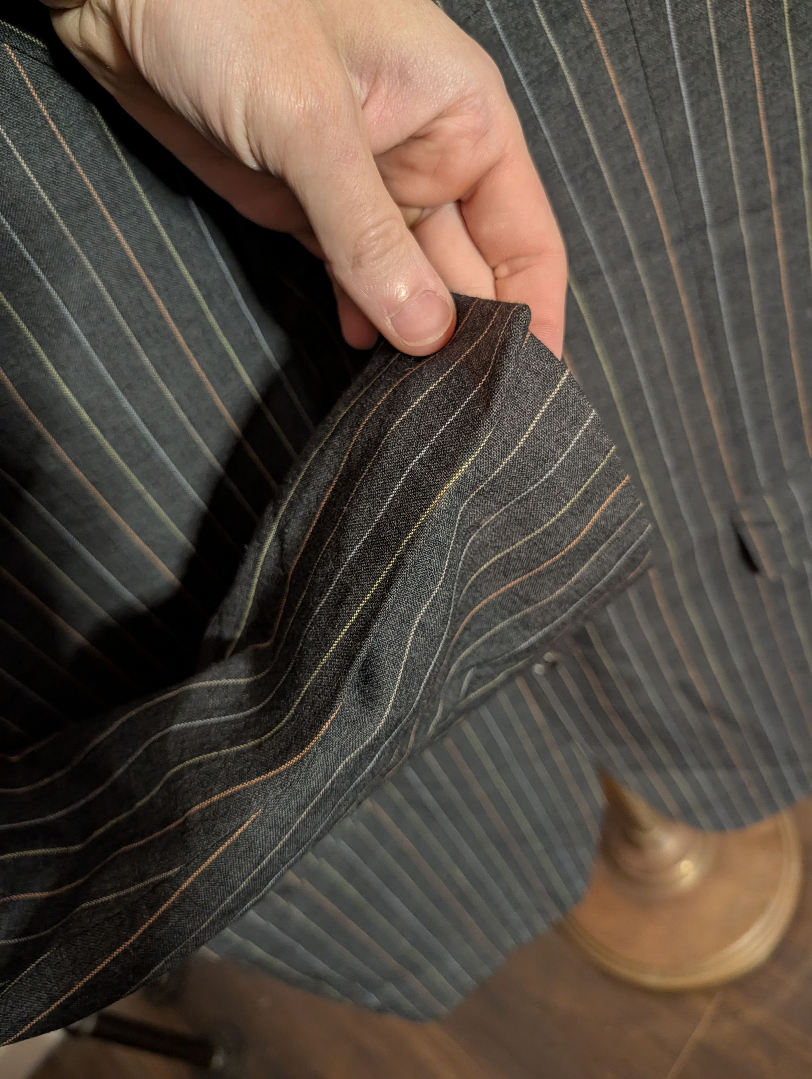 Alfred Dunhill Multicolor pinstriped RRP $2200 Italian sport coat 44R Size 44R - 5 Thumbnail