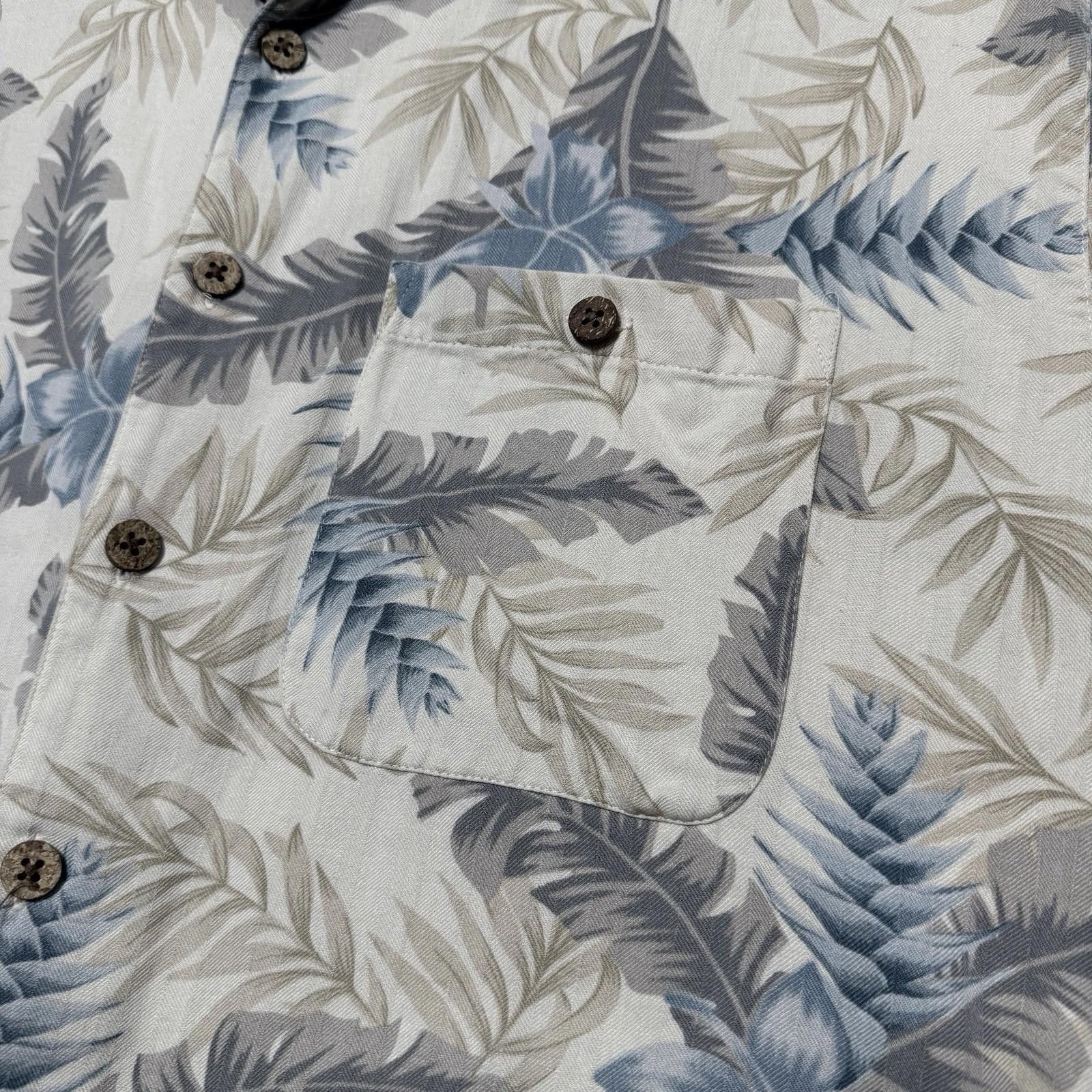 Other Banana Cabana Mens M Silk Hawaiian Shirt Tan Short Sleeve Size US XL / EU 56 / 4 - 3 Thumbnail