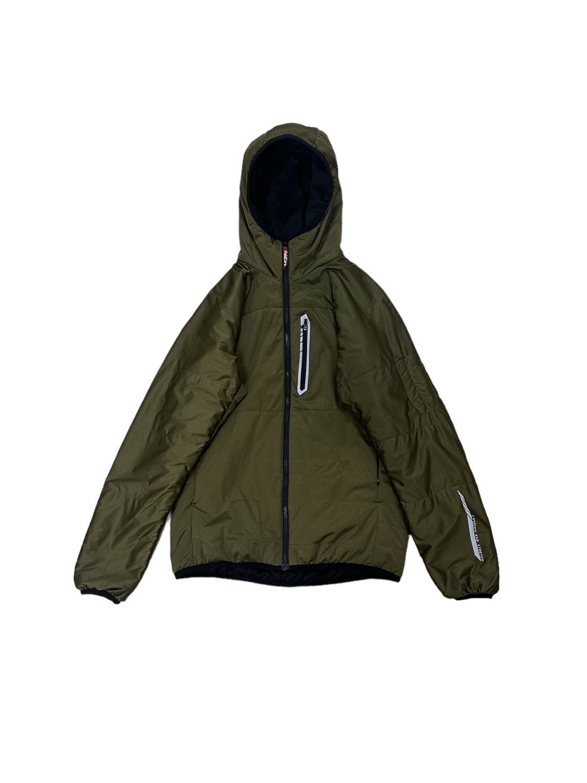 image of Beauty Beast x Outdoor Life And Beautiful Fieldcore Waterproof Puffer Windbreaker in Green (Size Sm