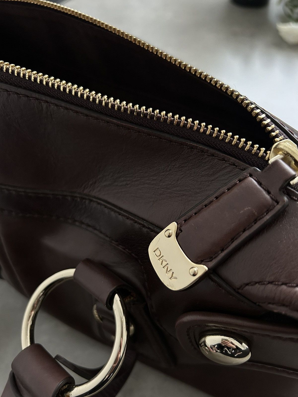 DKNY DKNY Vintage Leather Bag Y2K Size ONE SIZE - 11 Thumbnail