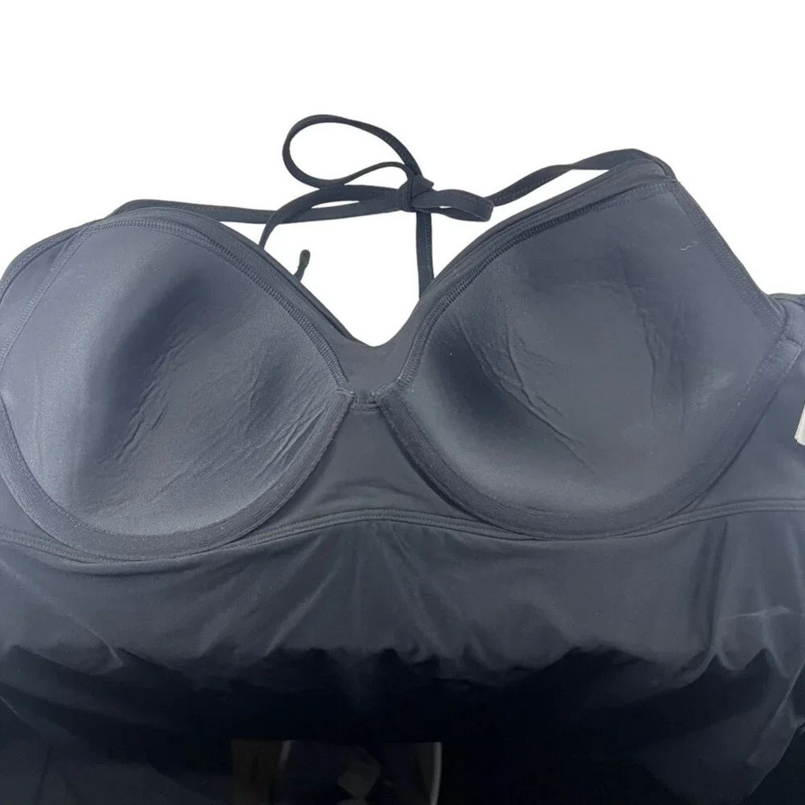 Athleta Athleta Hampton Bra Cup Tankini Top Black #798481 38B/C Size ONE SIZE - 3 Thumbnail