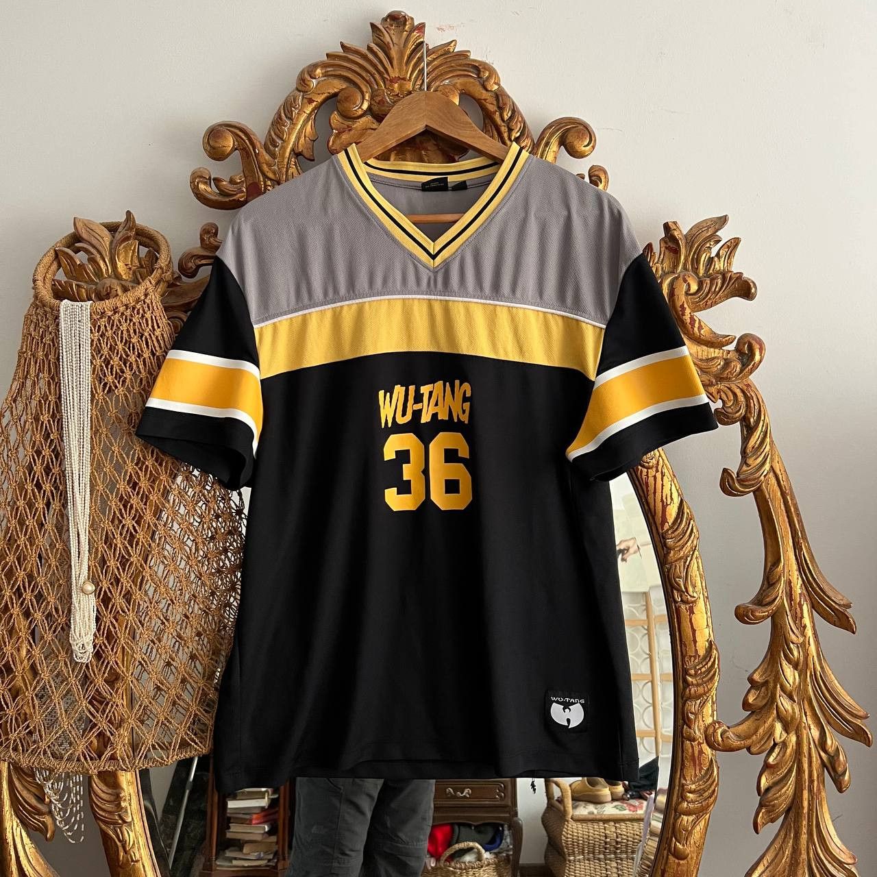 WU-WEAR フットボールシャツ XL 36 Wu-Tang Clan Vintage × Wu-Tang Clan Wu wear tang 36 90s rap shirt jersey gang
