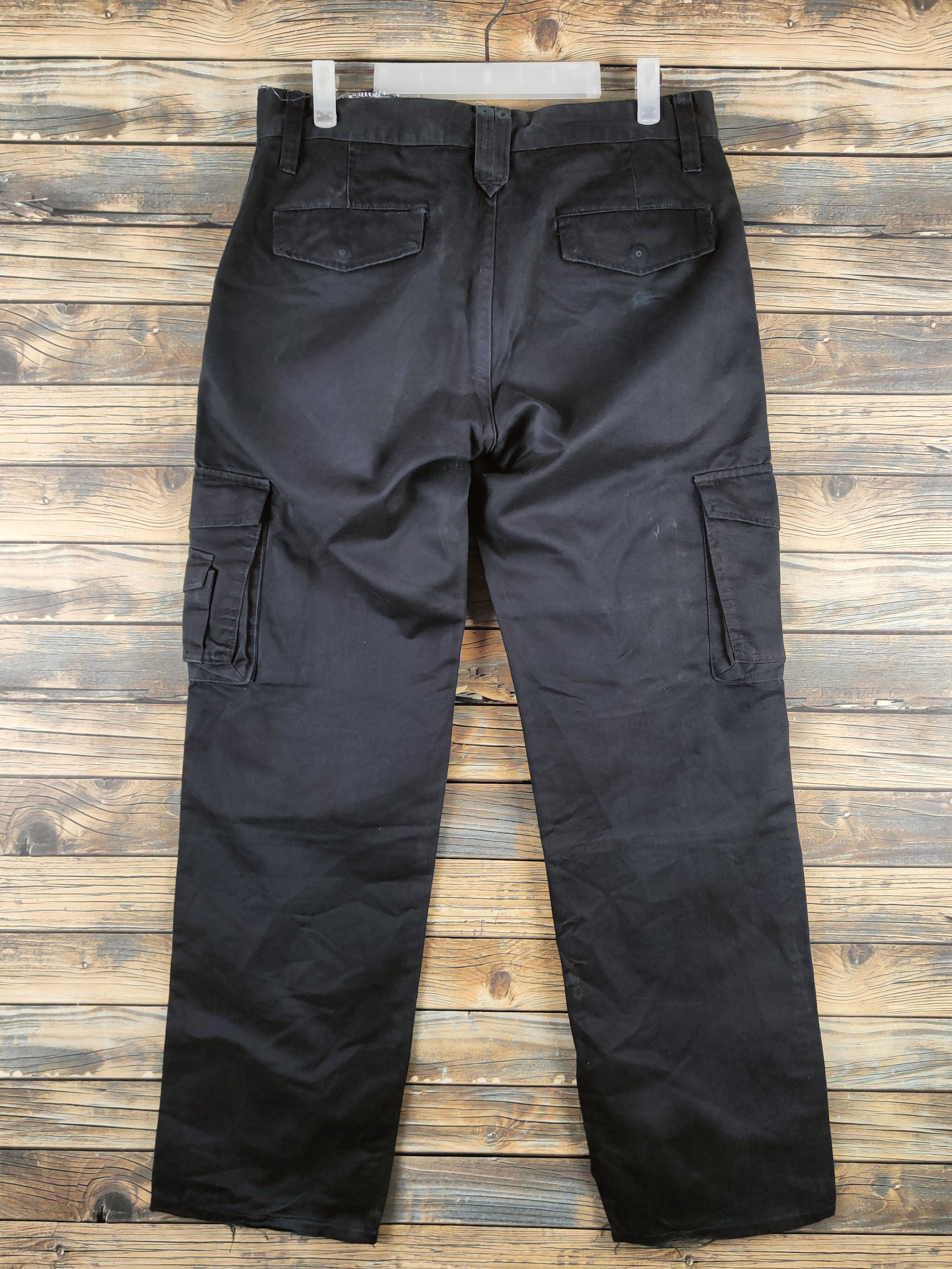 Japanese Brand DL Doublefocus Black Multipocket Cargo Pants #46-372 Size US 32 / EU 48 - 9 Thumbnail