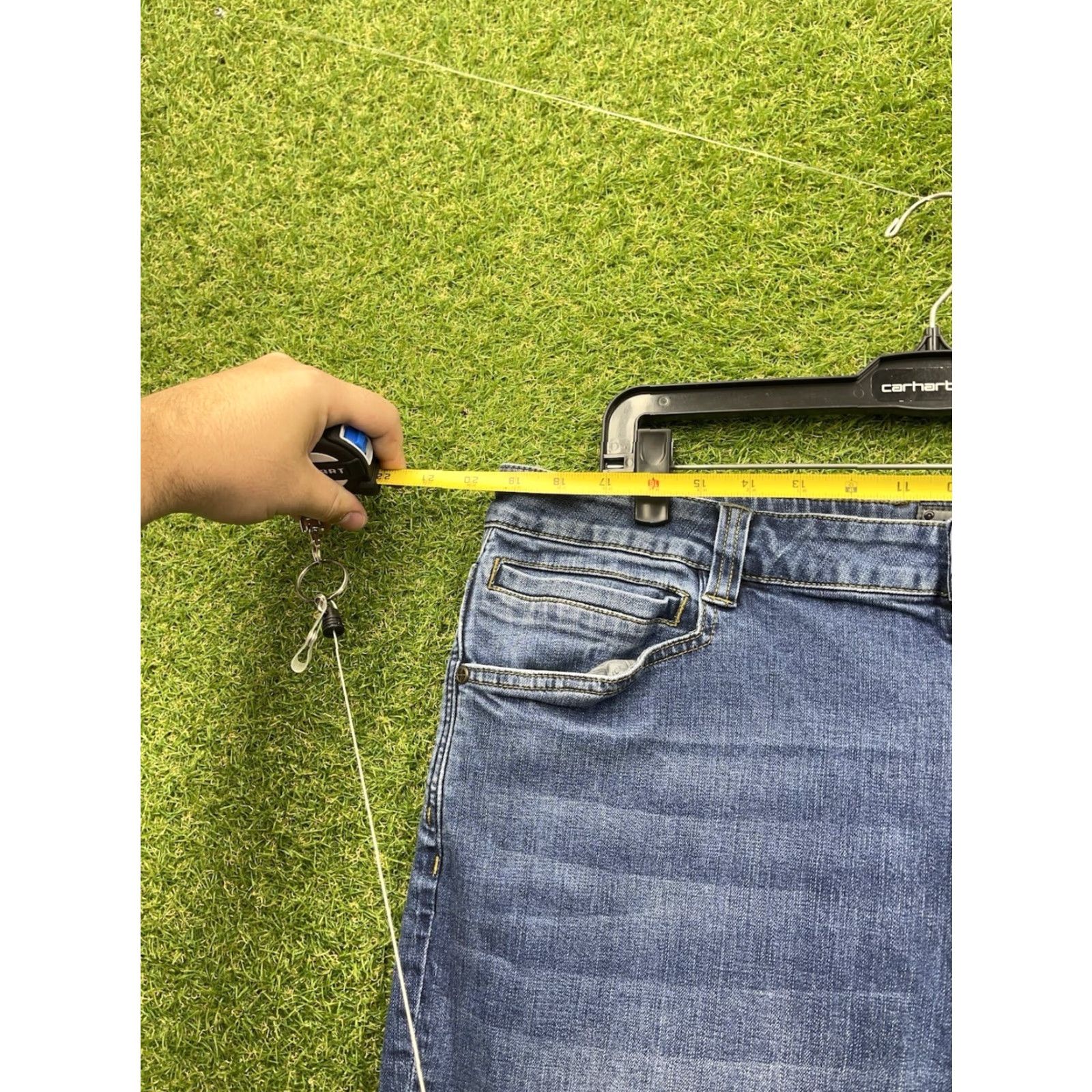 Denime LAPG Terrain Flex Jeans Mens 40x32 Slim Straight Denim Dark Blue Jeans Men Slim 5-Pocket LAPG Terrain Flex Size US 40 / EU 56 - 3 Thumbnail
