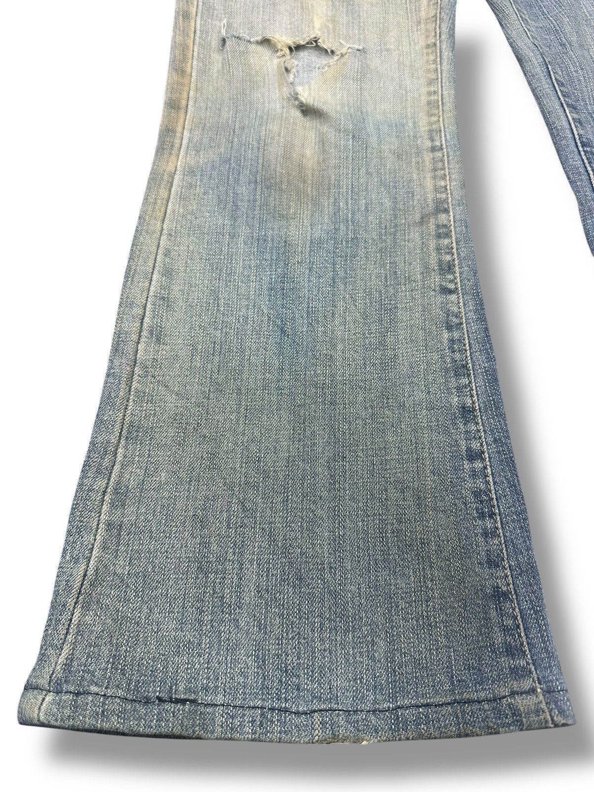 Japanese Brand Vintage Theoria Jeans With Flare Wideleg Style Faded Wash Size US 30 / EU 46 - 10 Thumbnail