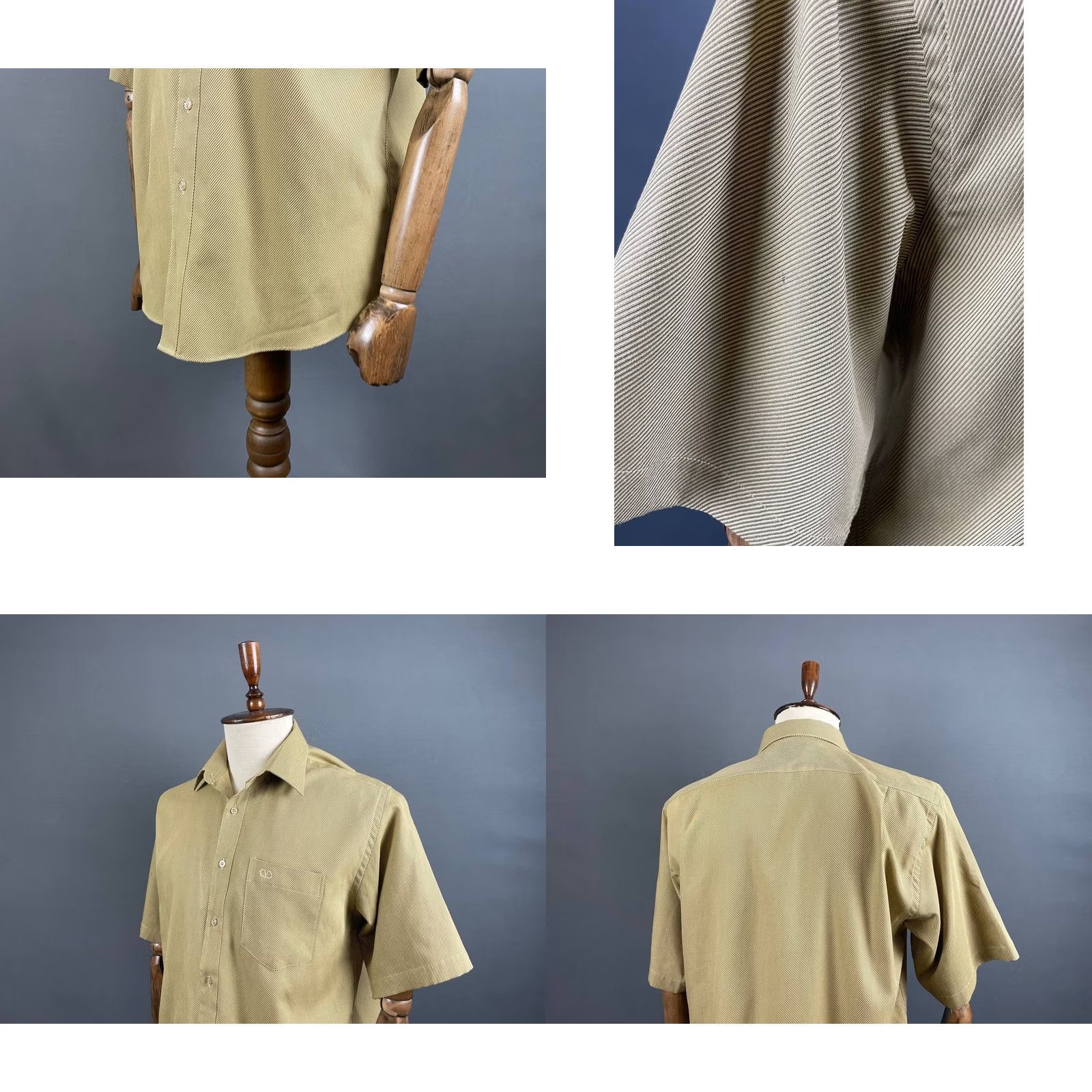 Valentino Valentino Shirt Mens 16 Brown Chemises Casual Size Cotton Short Sleeve Button Size US L / EU 52-54 / 3 - 8 Thumbnail