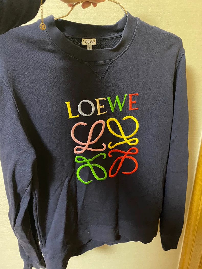 Loewe LOEWE Colorful embroidered round neck sweater Size M / US 6-8 / IT 42-44 - 2 Thumbnail