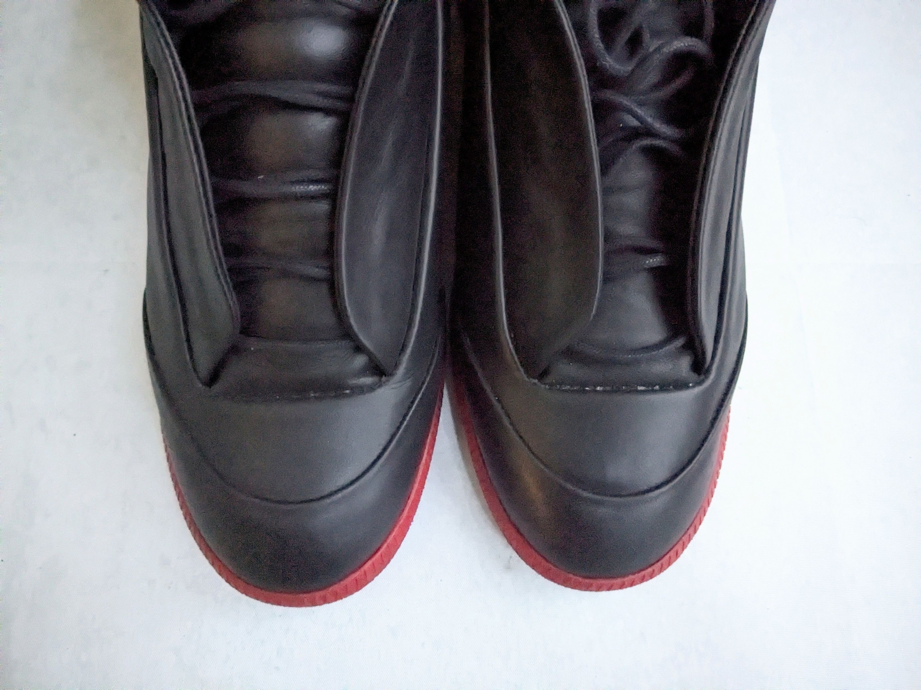 Maison Margiela Maison Margiela Future Black Red Leather 12 45 Italy High Size US 12 / EU 45 - 3 Thumbnail