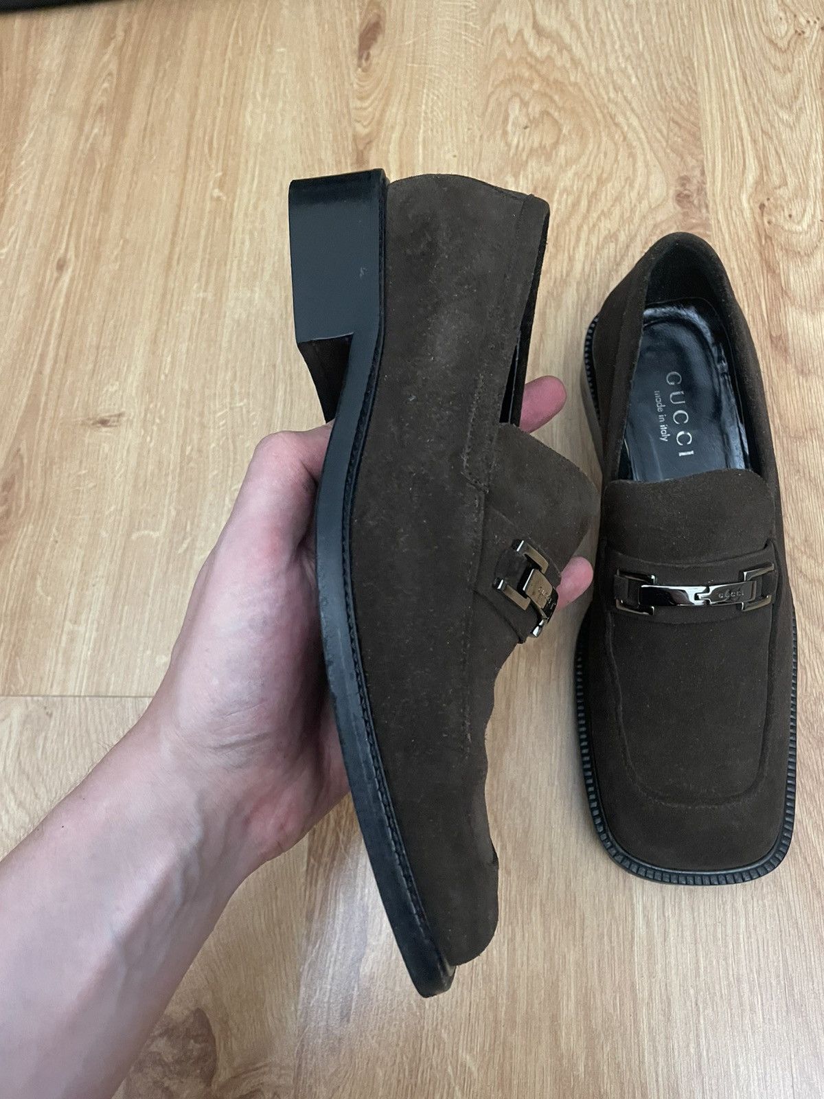Prada Gucci Tom Ford velour leather loafers Size US 7 / IT 37 - 4 Thumbnail