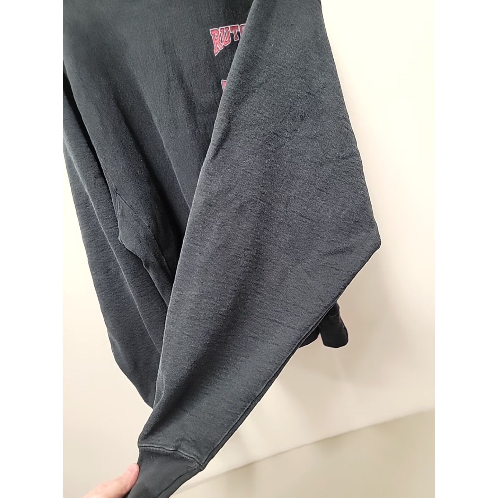 Vintage Vintage Boathouse Rutgers University Softball Reverse Weave Crewneck Sweatshirt Mens XL Black Cotton Blend Logo Size US XL / EU 56 / 4 - 7 Thumbnail