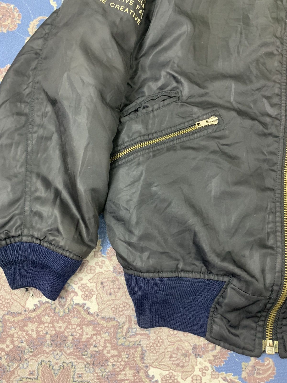 Japanese Brand Vintage Mens BATSU Japanese Brand Flight Jacket Size US XL / EU 56 / 4 - 8 Thumbnail
